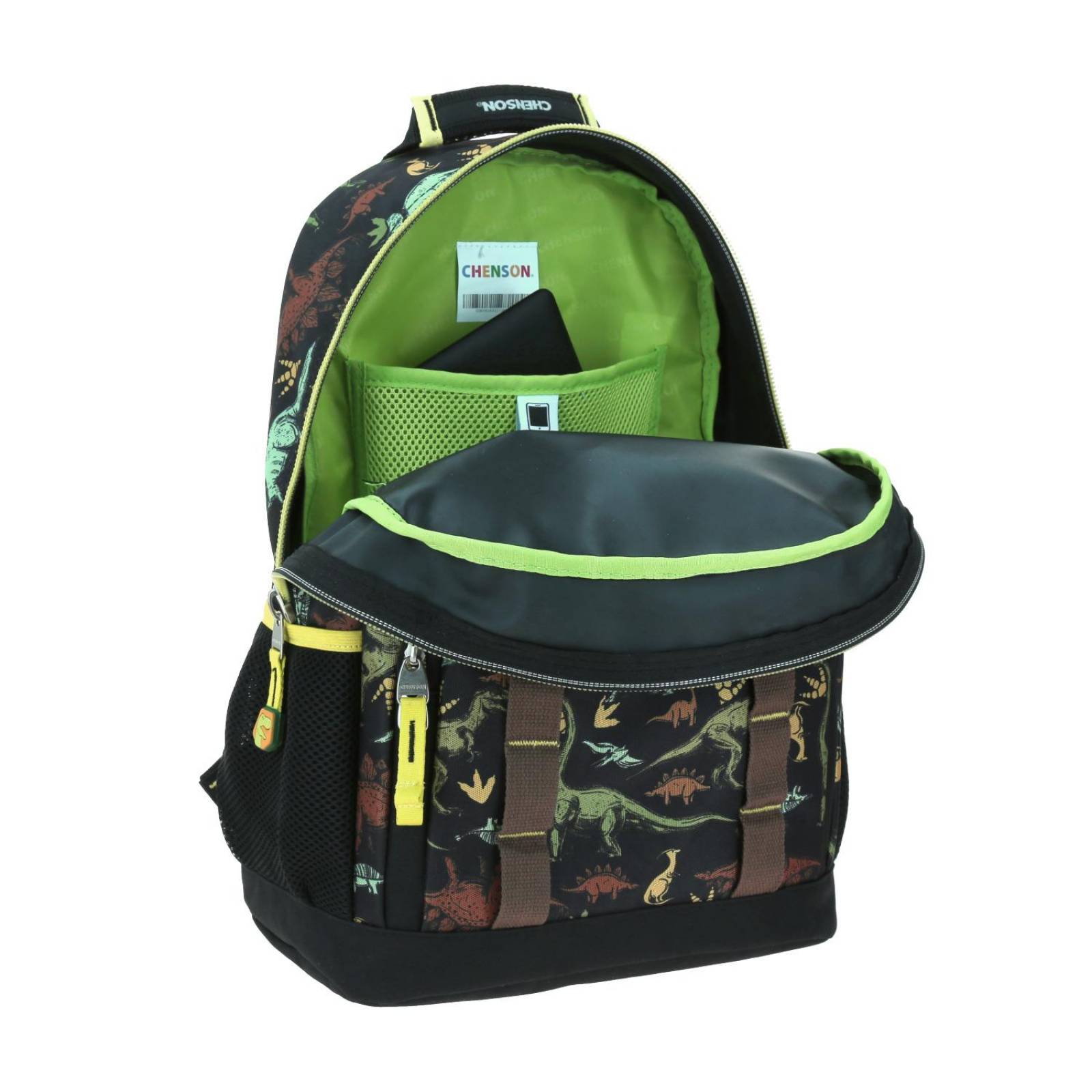 Mochila Grande NEGRO Chenson Original Primaria RONALD para niño Porta tablet de hasta 10". 