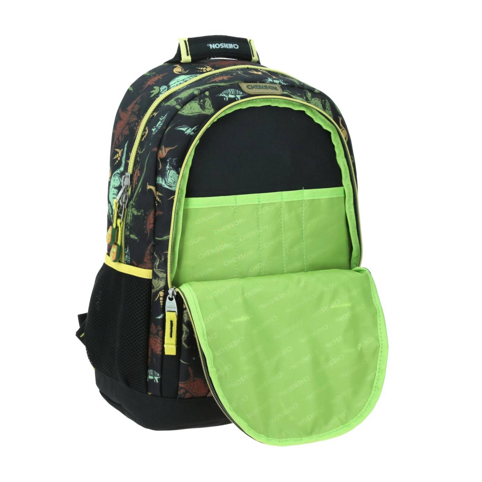 Mochila Grande NEGRO Chenson Original Primaria RONALD para niño Porta tablet de hasta 10". 