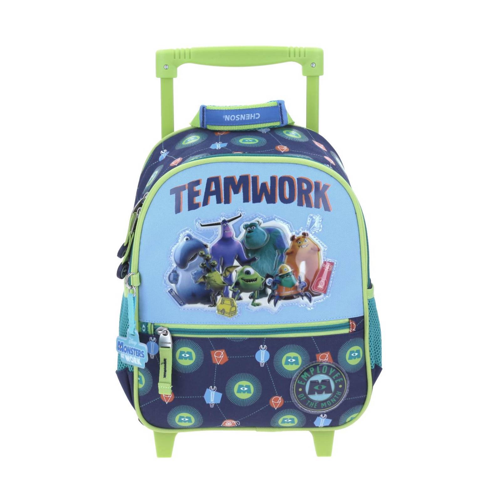 Mochila con Ruedas Chico Azul Chenson Monster at Work Kinder Zomos para niño 