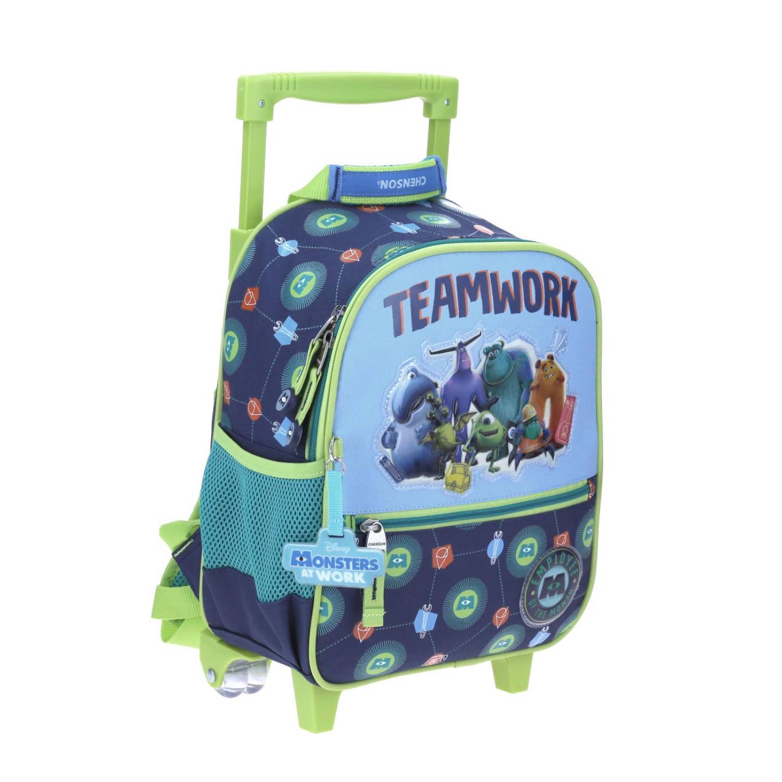 Mochila con Ruedas Chico Azul Chenson Monster at Work Kinder Zomos para niño 
