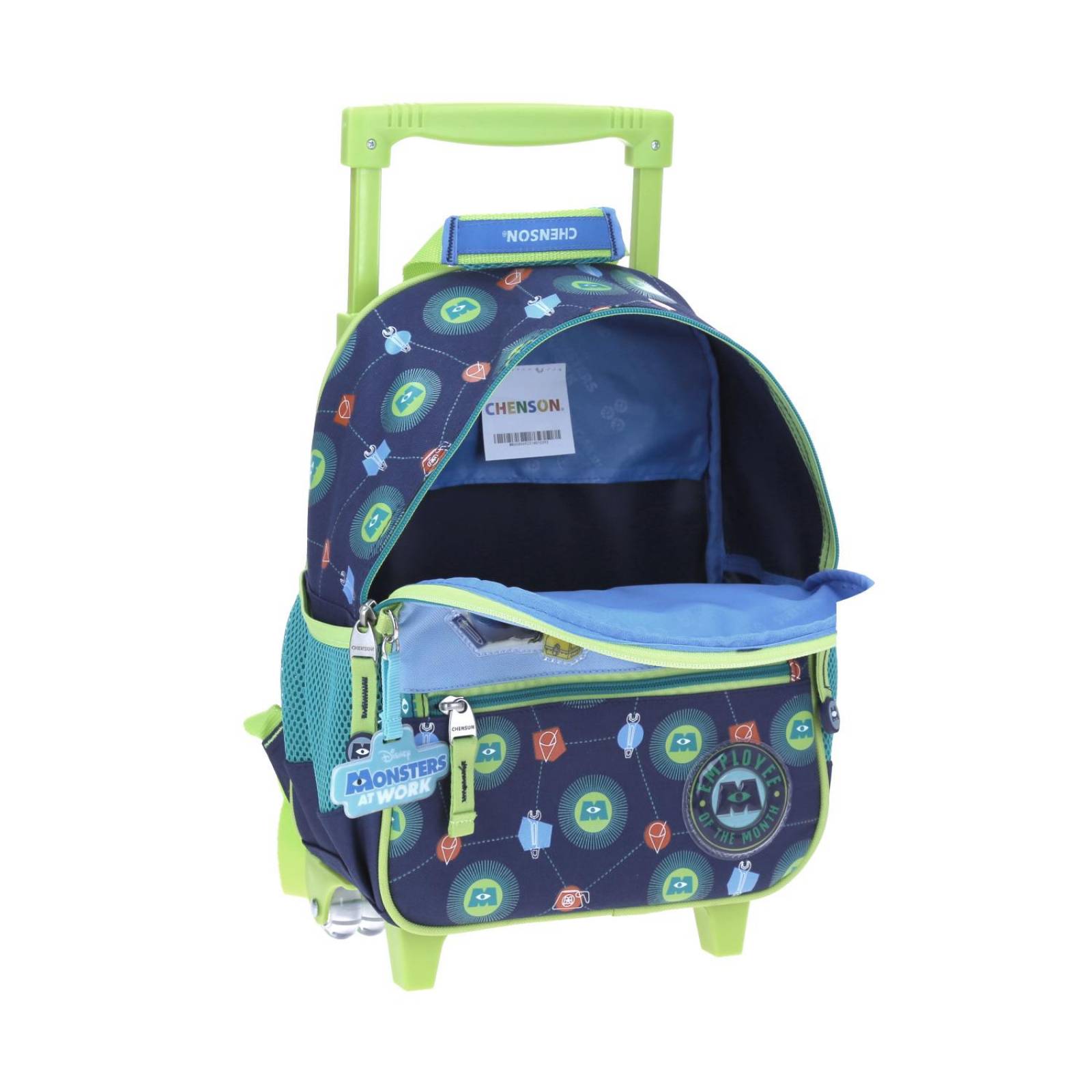 Mochila con Ruedas Chico Azul Chenson Monster at Work Kinder Zomos para niño 
