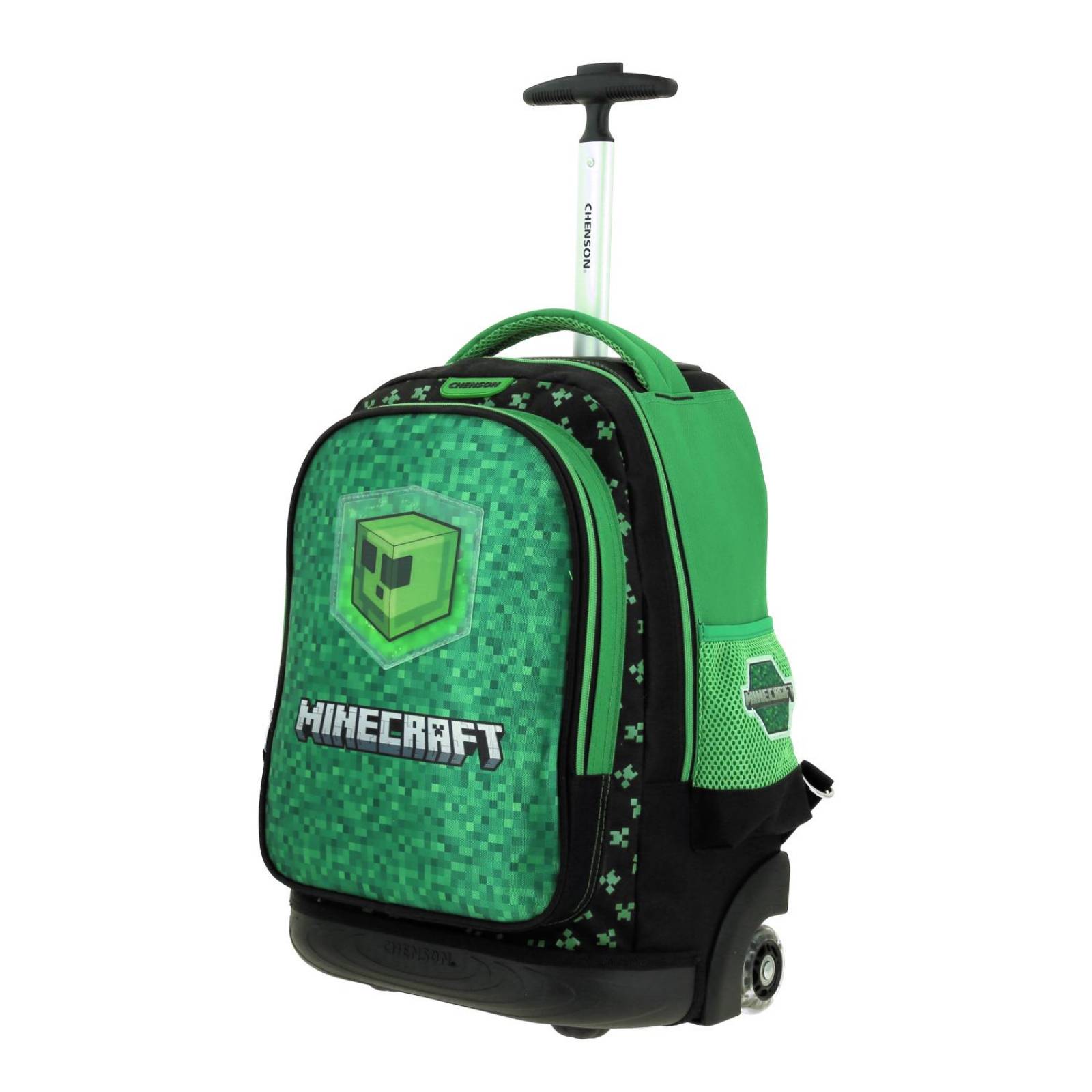 Mochila con Ruedas grande Chenson Minecraft Verde LIM 