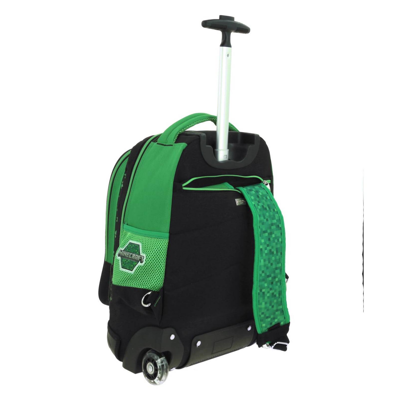 Mochila con Ruedas grande Chenson Minecraft Verde LIM 