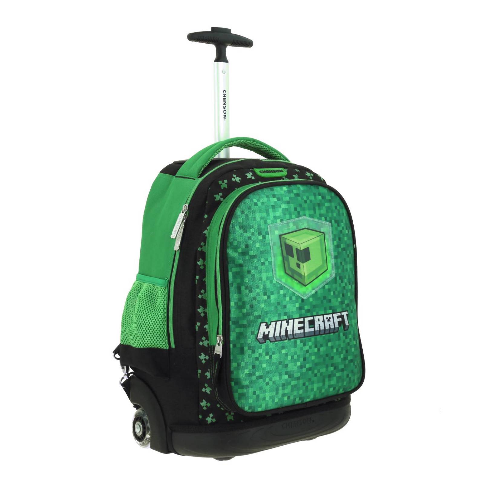 Mochila con Ruedas grande Chenson Minecraft Verde LIM 