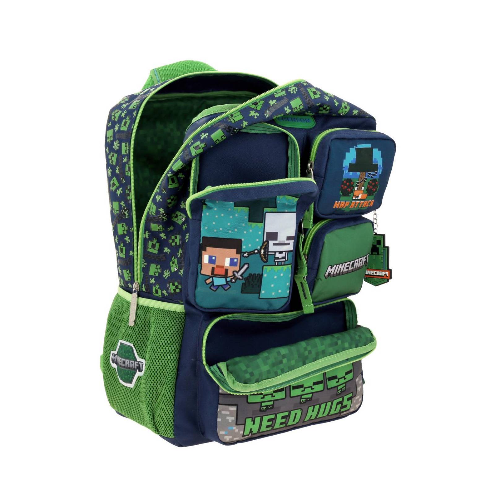 Mochila grande Chenson Minecraft Azul PERIOUS para niño de primaria 