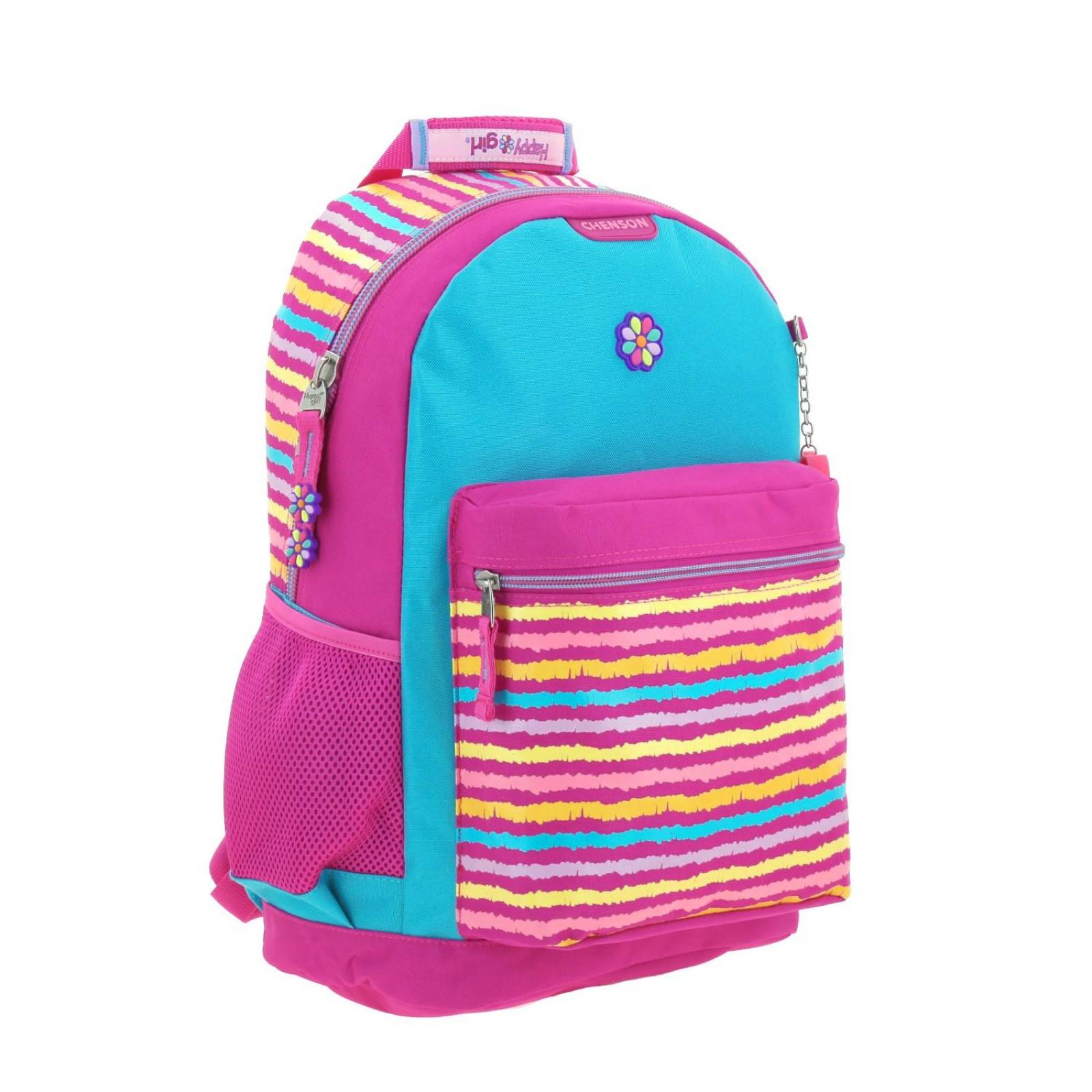 Mochila grande Escolar Chenson Happy Girl Fucsia 