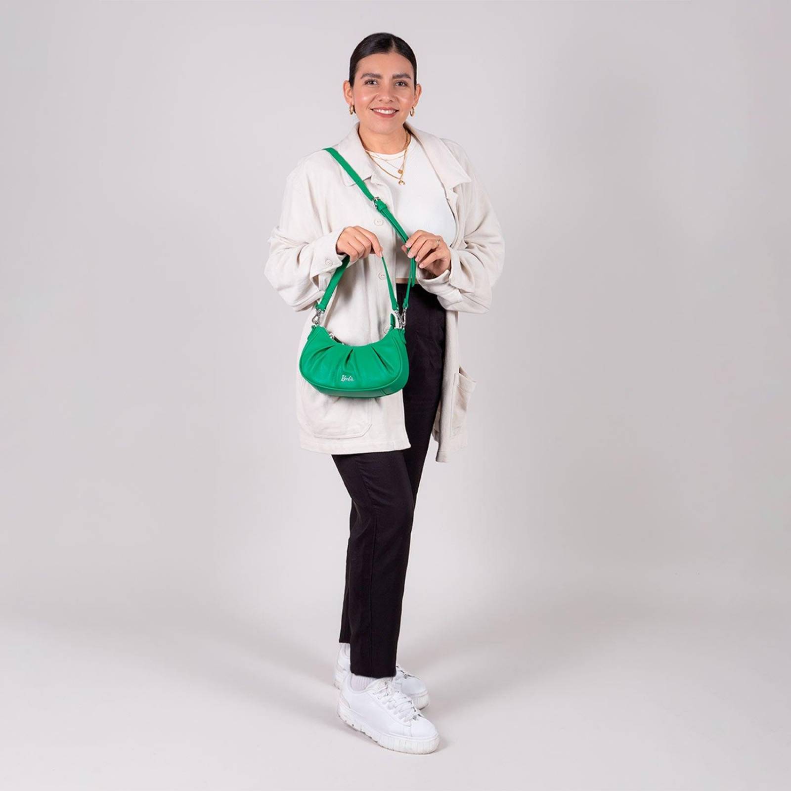 Bolso de dama Baguette mediana Barbie by GORETT Verde BRIANA 