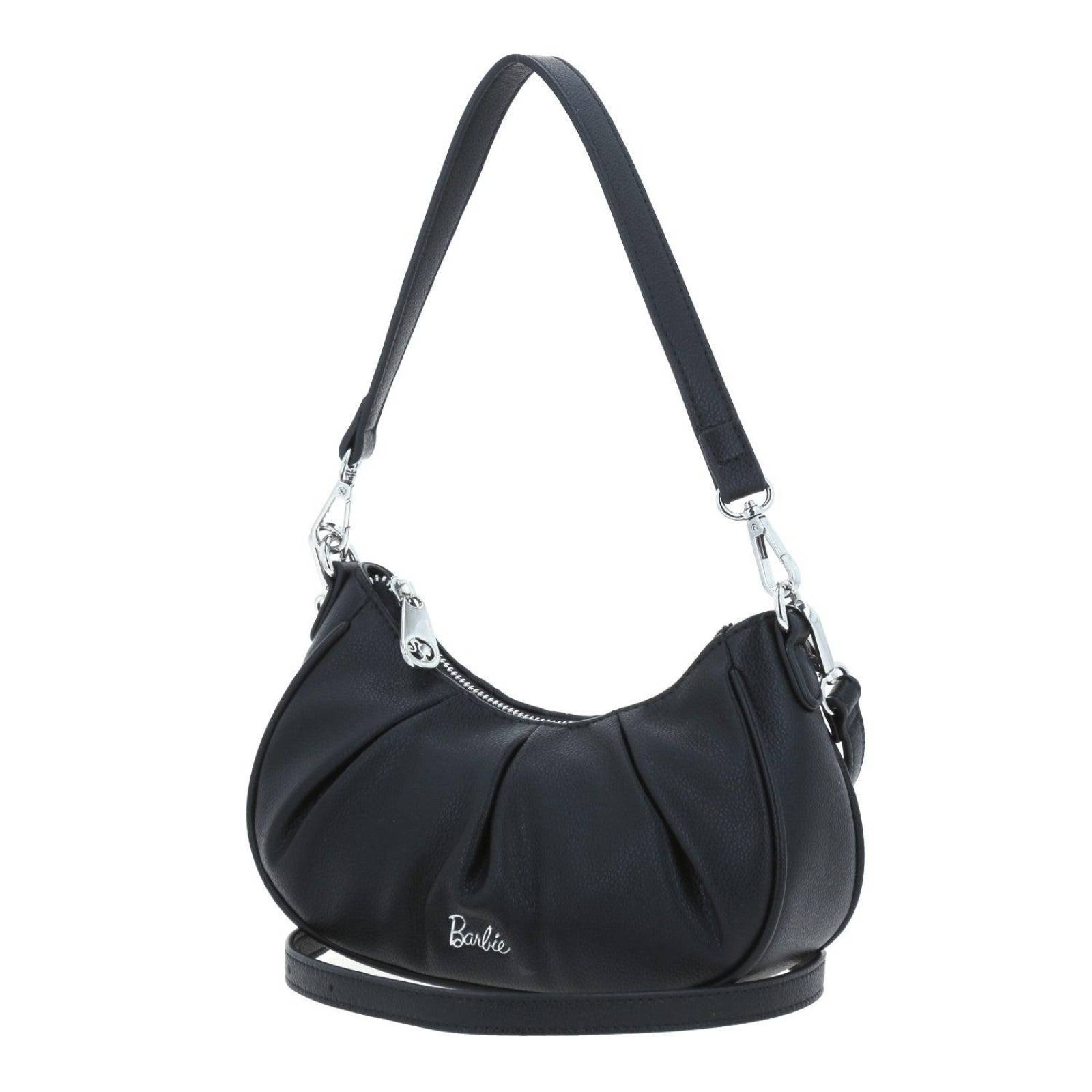 Bolso de dama Baguette mediana Barbie by GORETT Negro BRIANA 