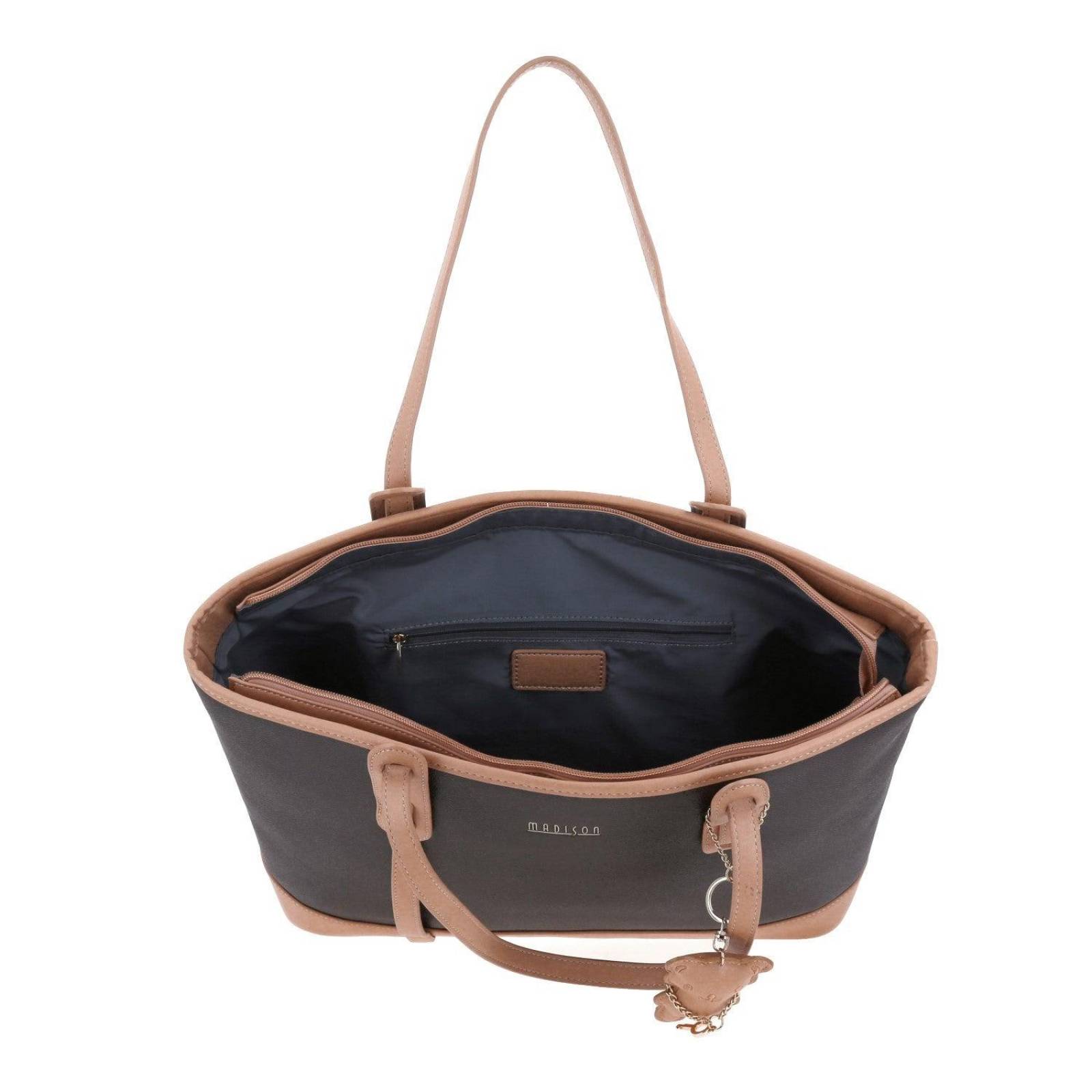 Bolso de dama Tote grande MADISON Café NELSON 