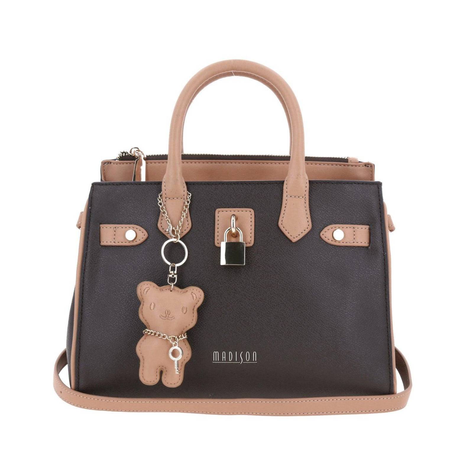 Bolso de dama Satchel mediana MADISON Café NELSON