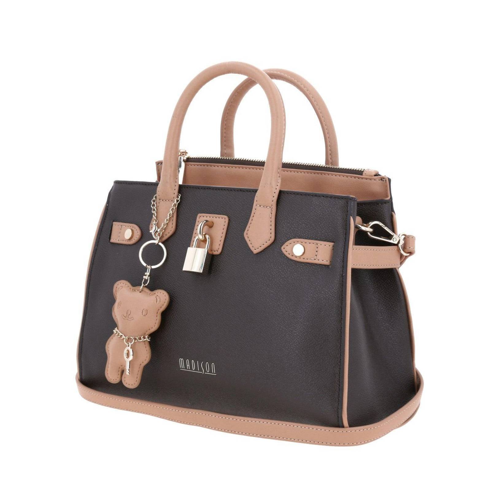 Bolso de dama Satchel mediana MADISON Café NELSON