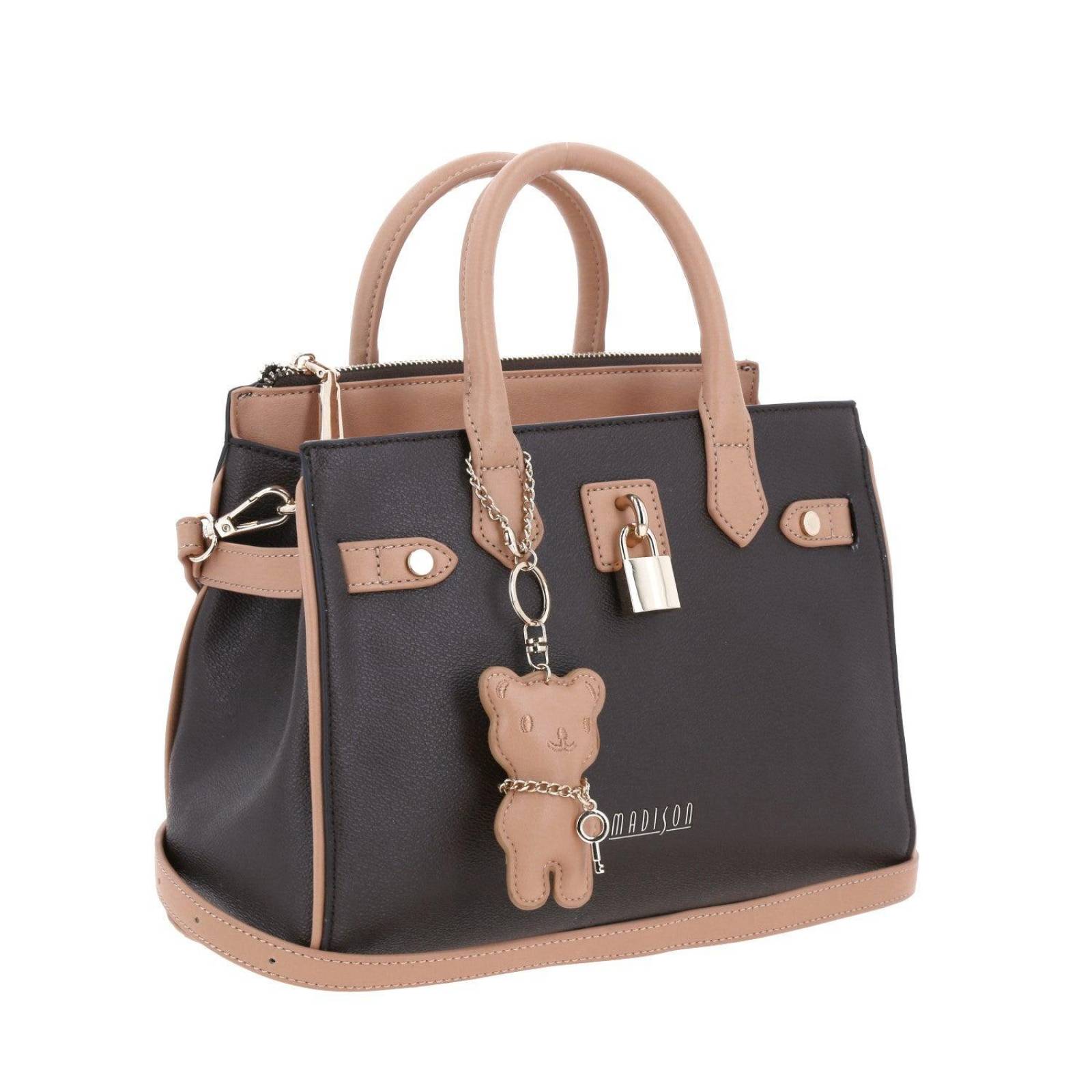 Bolso de dama Satchel mediana MADISON Café NELSON