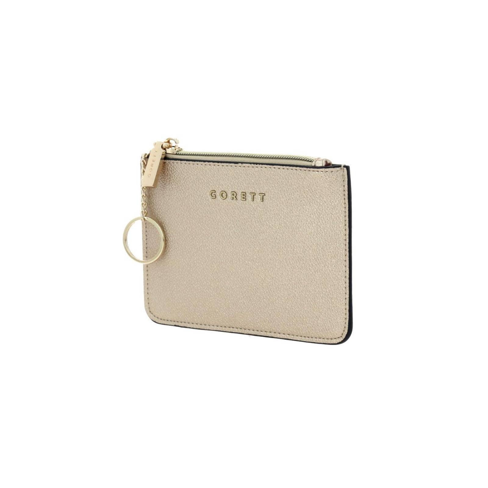 Monedero de dama cartera chico GORETT Oro ROMINA 