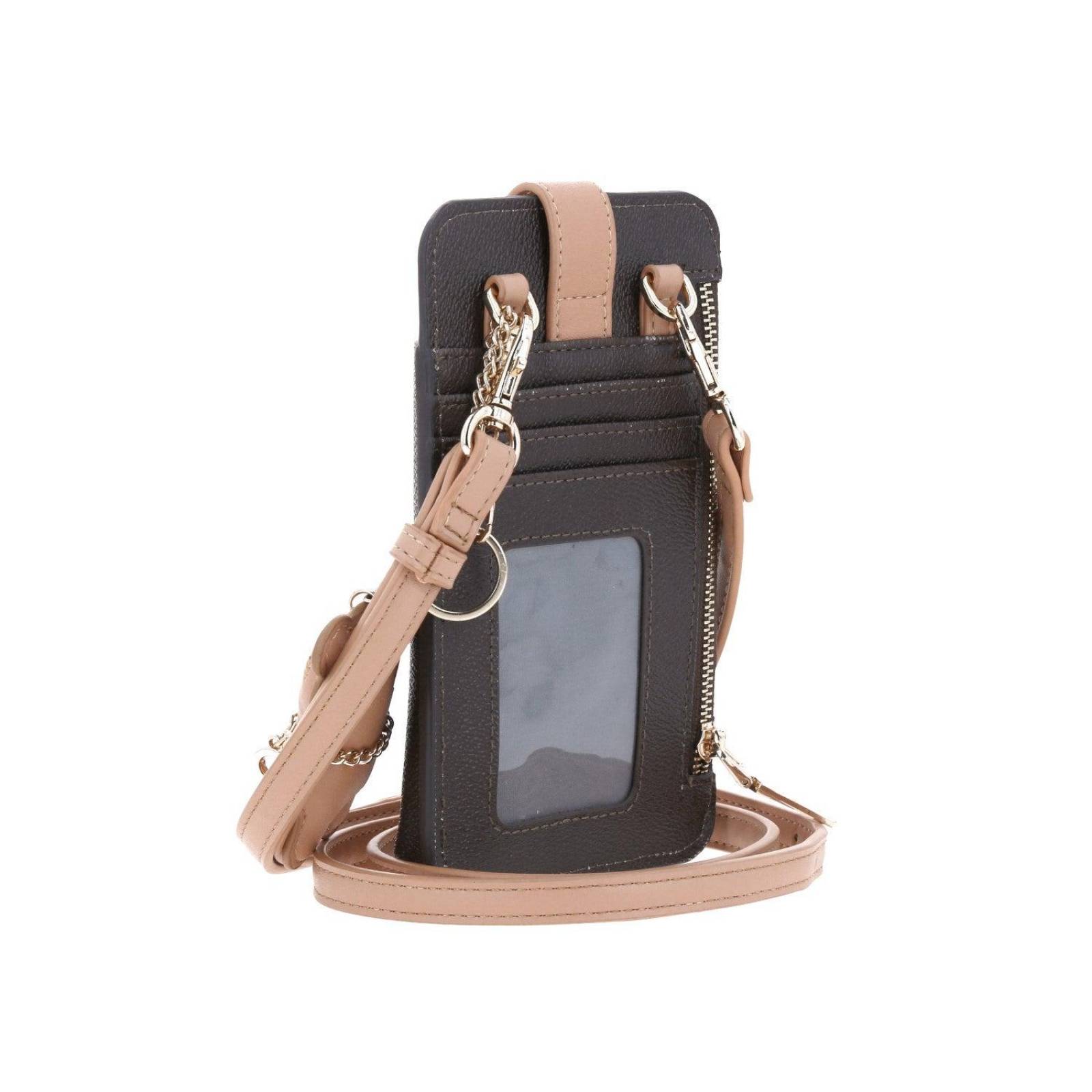 Bolso de dama portacelular Cigarrete mediana MADISON Café NELSON