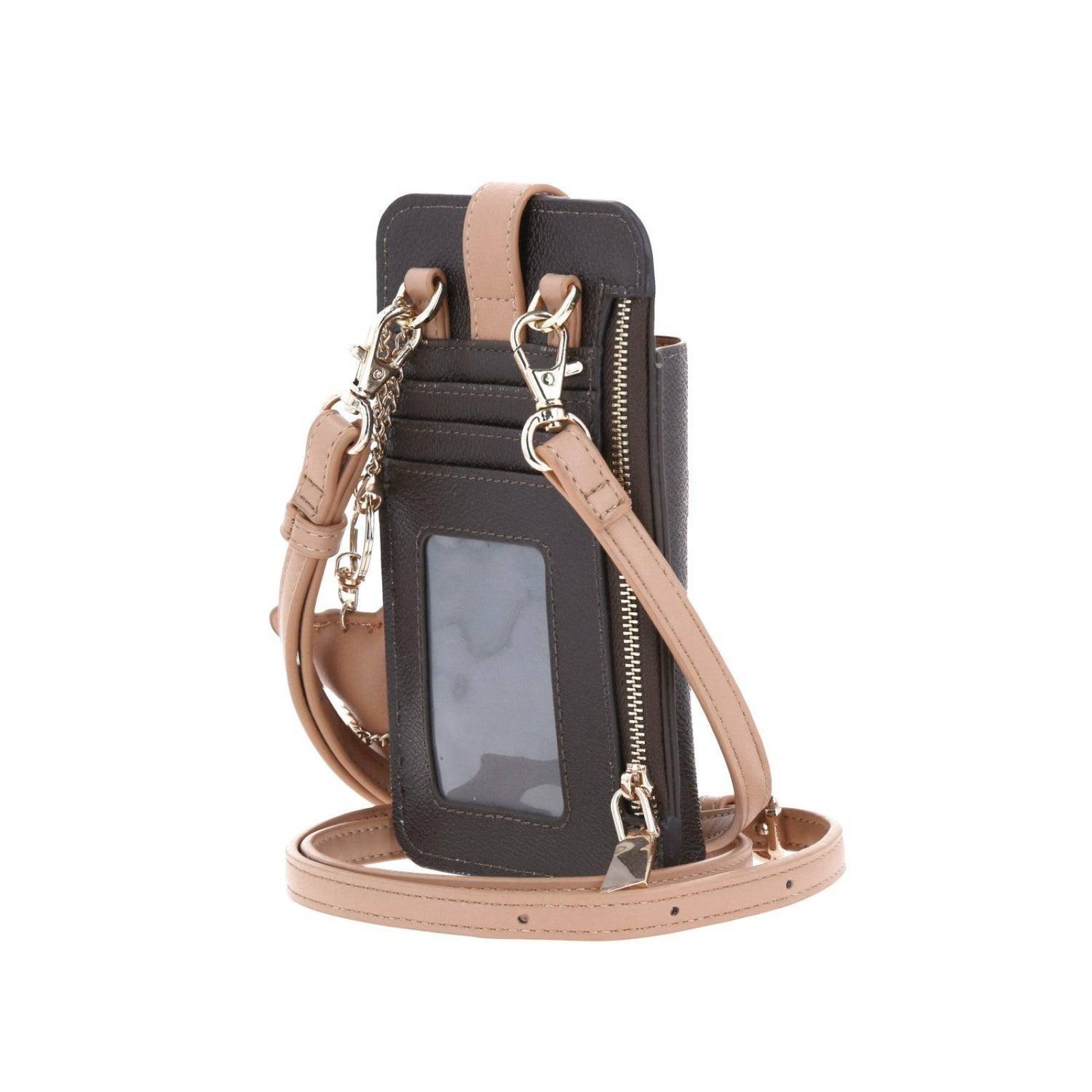 Bolso de dama portacelular Cigarrete mediana MADISON Café NELSON