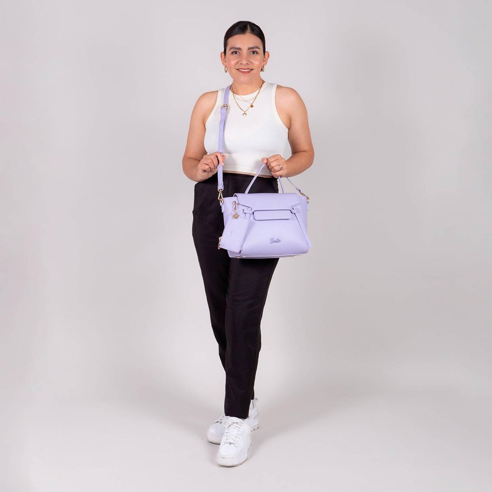 Bolso de dama Satchel mediana Barbie by GORETT Lila MEGHAN 