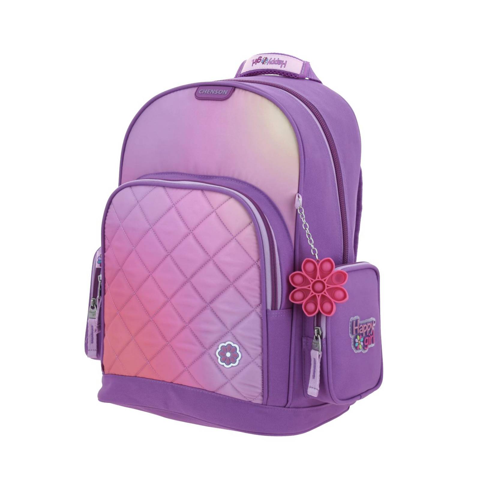Mochila para niña grande Chenson Morado Happy Girl RADIAA 