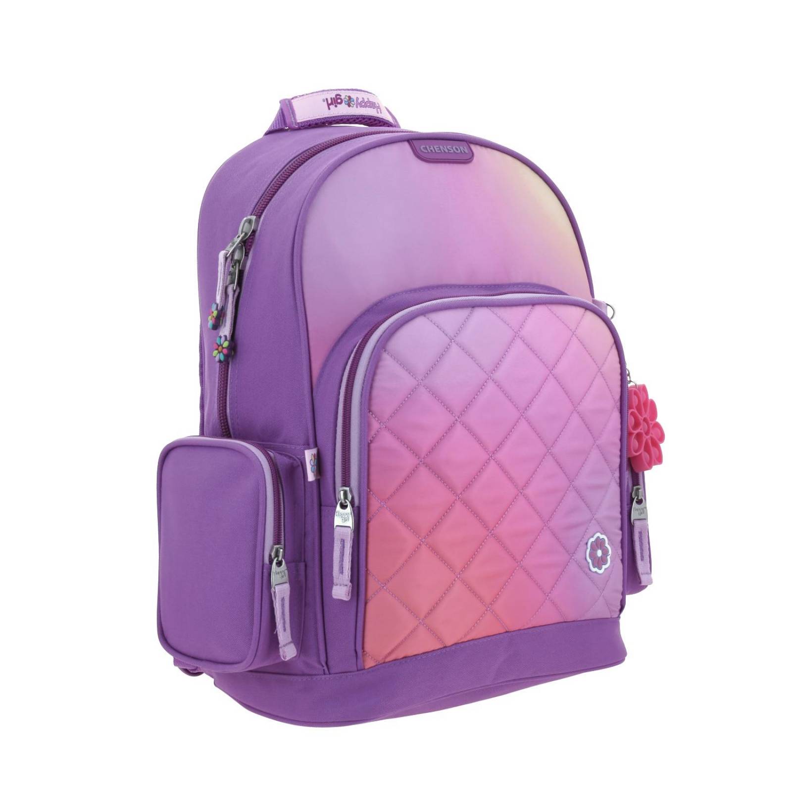 Mochila para niña grande Chenson Morado Happy Girl RADIAA 
