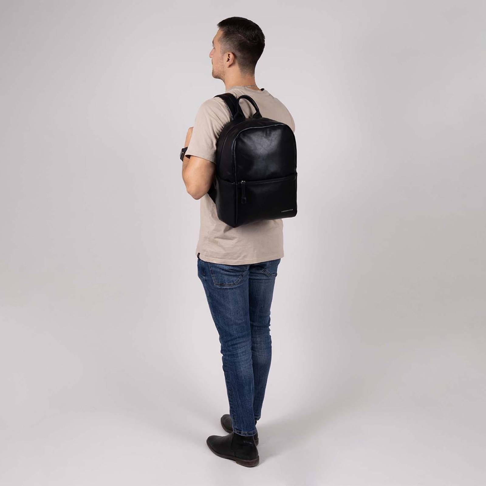 Mochila mediana Chenson Pro para hombre ROLEX Negro con Porta Laptop de hasta 13".