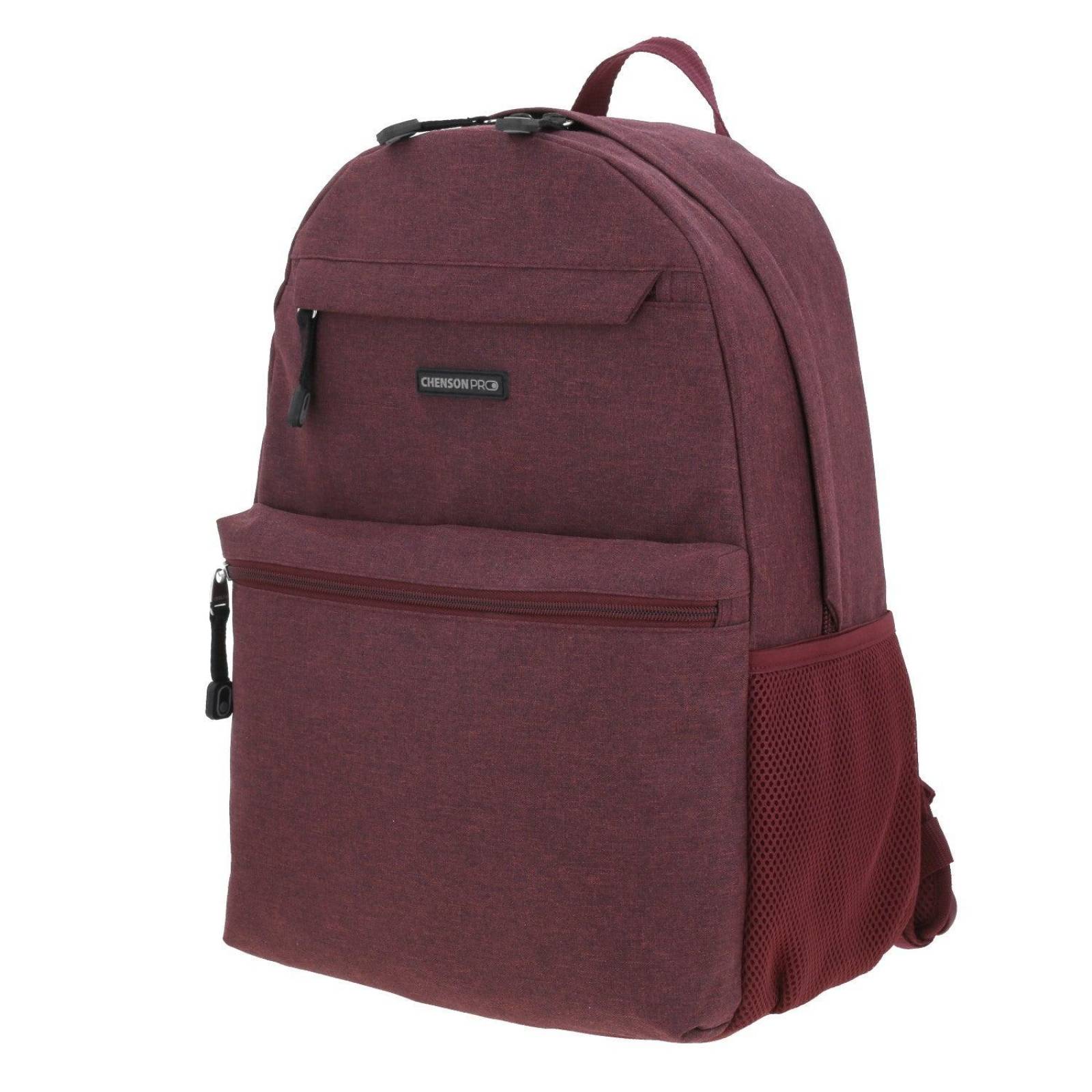 Mochila grande Chenson Pro para mujer TESA Tinto con Porta Laptop de hasta 15". 