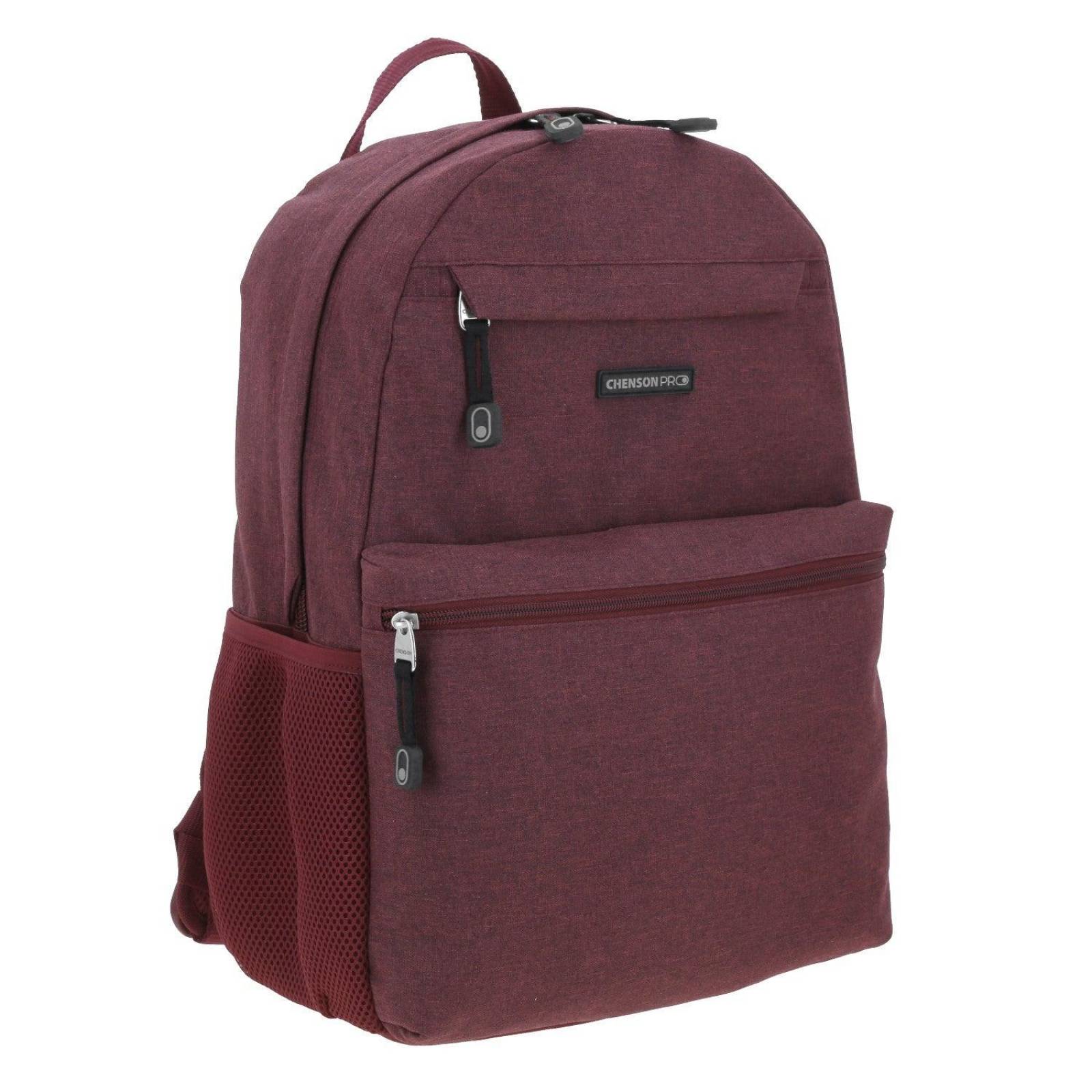 Mochila grande Chenson Pro para mujer TESA Tinto con Porta Laptop de hasta 15". 