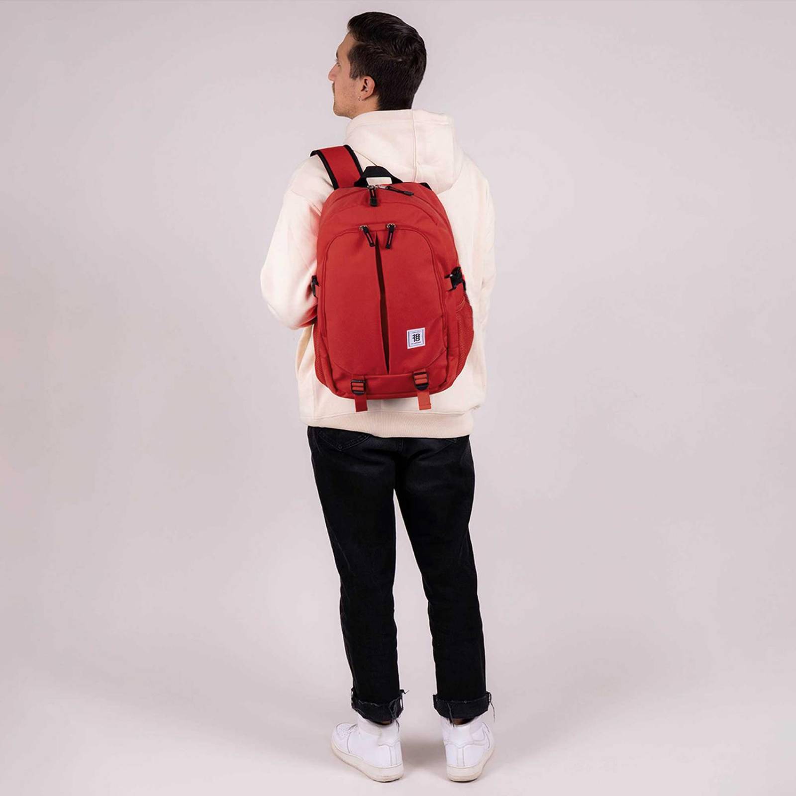 Mochila grande 1818 Unisex WYNN Rojo 