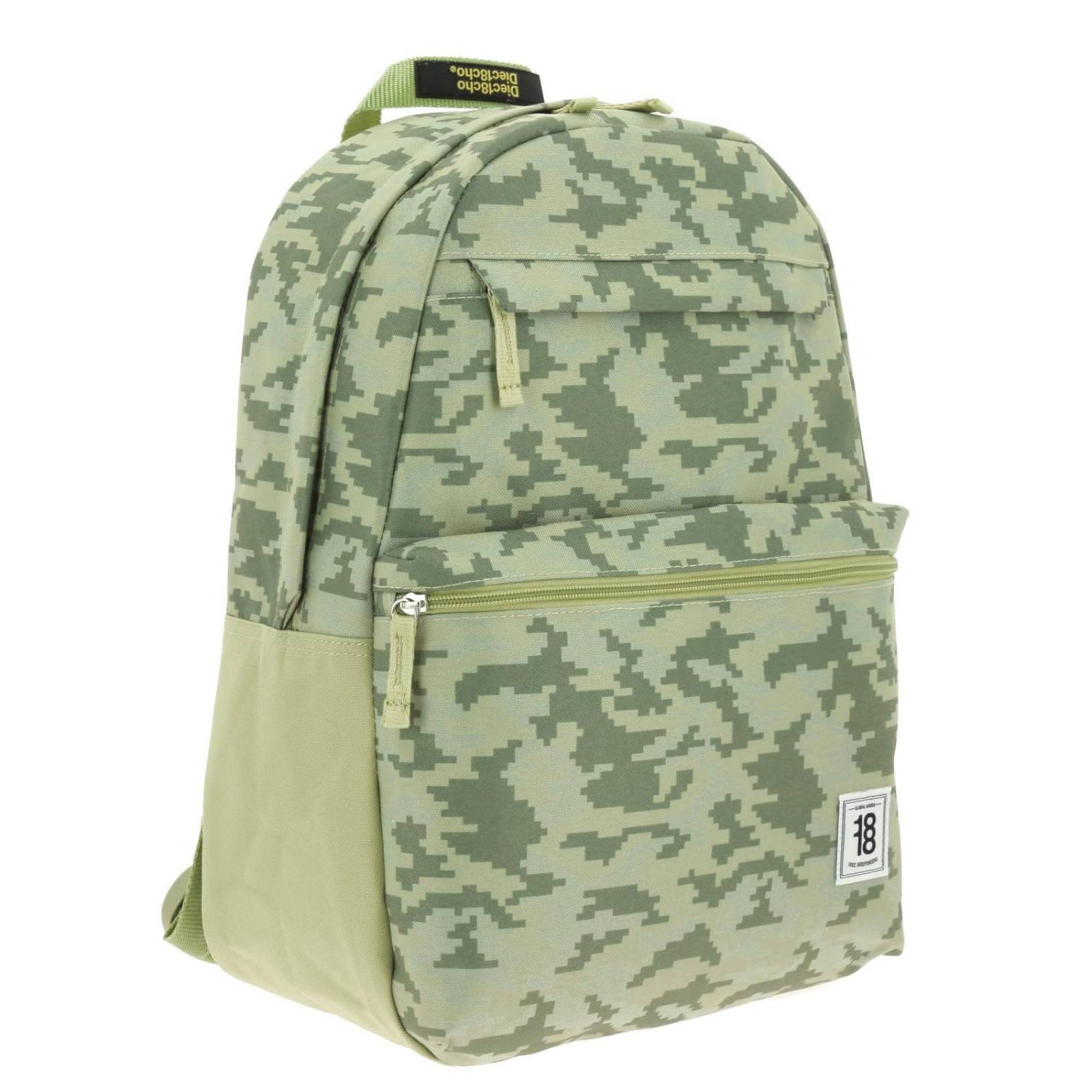 Mochila grande 1818 Unisex COLORS24 Verde Militar 