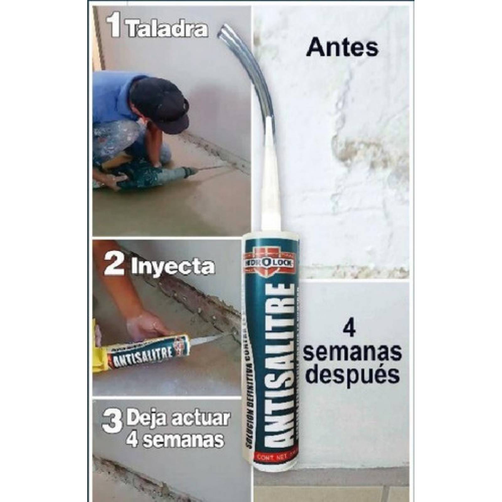 Antisalitre Barrera Permanente Contra Humedad 300ml