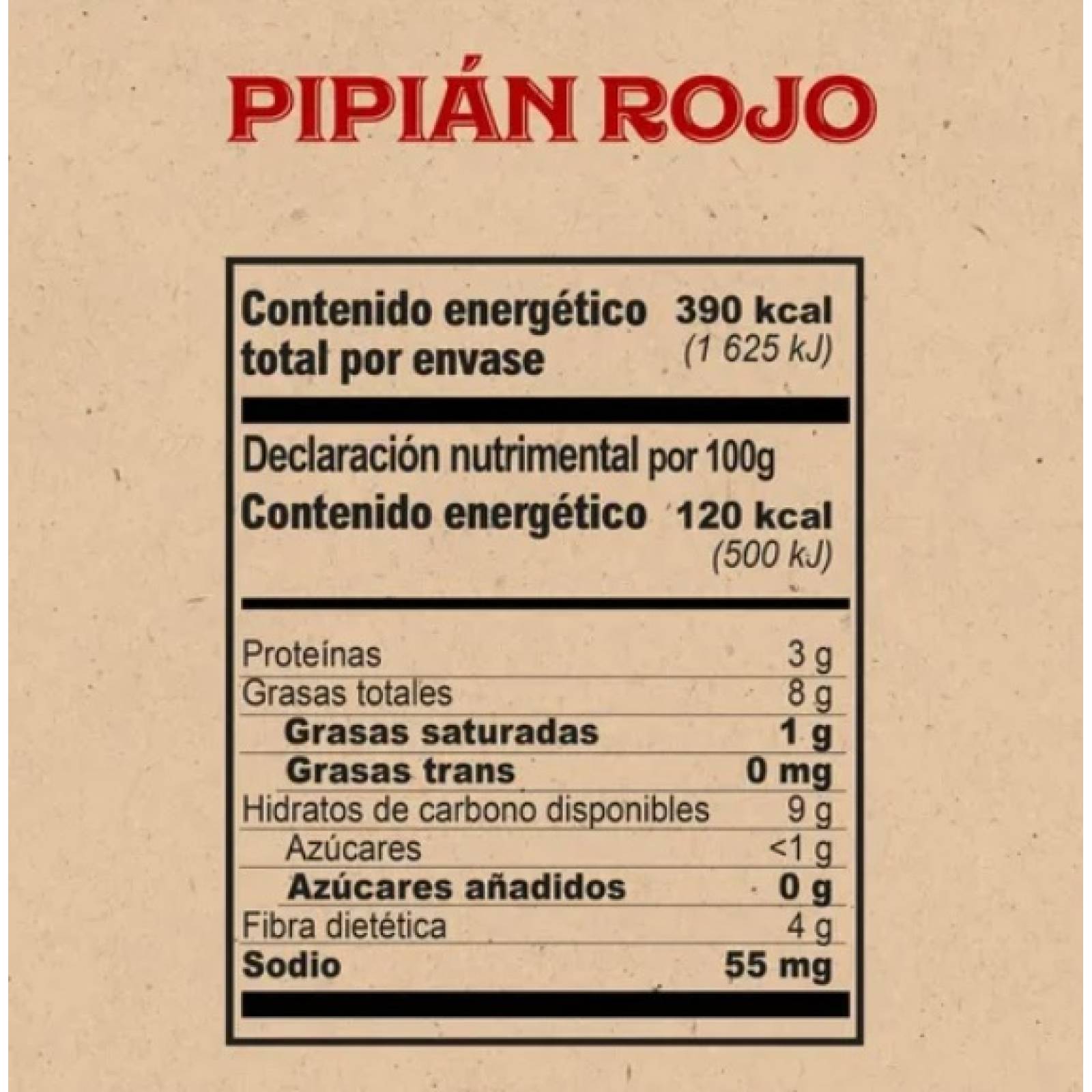 PIPIAN ROJO En Pasta (2 Pzas De 350 G)