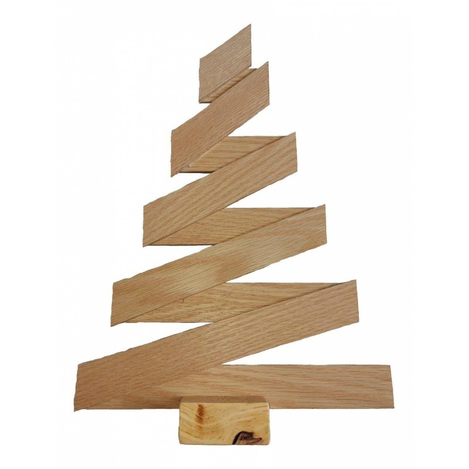 Arbol De Navidad Madera Reciclada Chico 27x40cm Para Decorar
