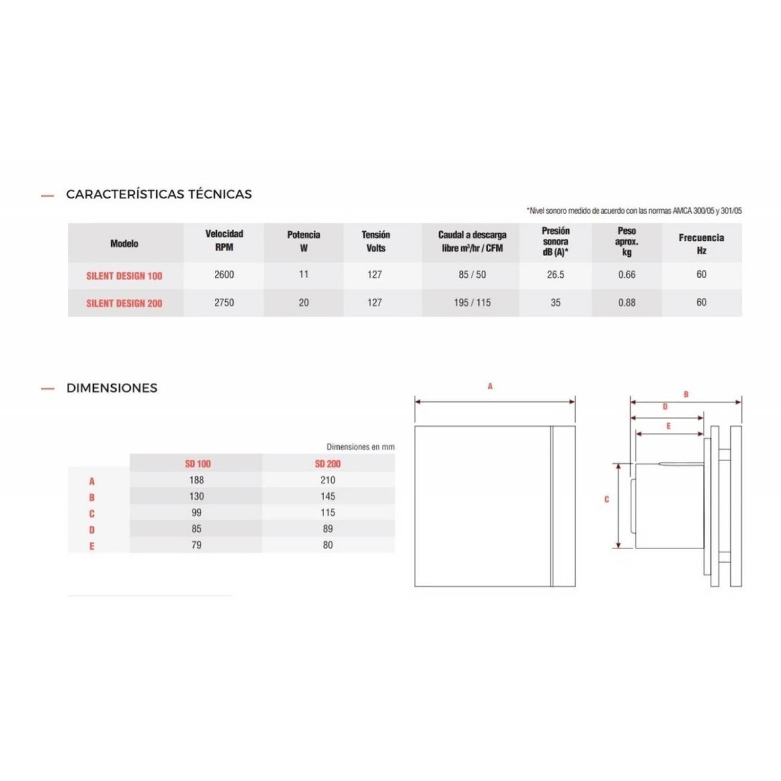 Extractor Para Baño Silent Design 300 Soler Palau