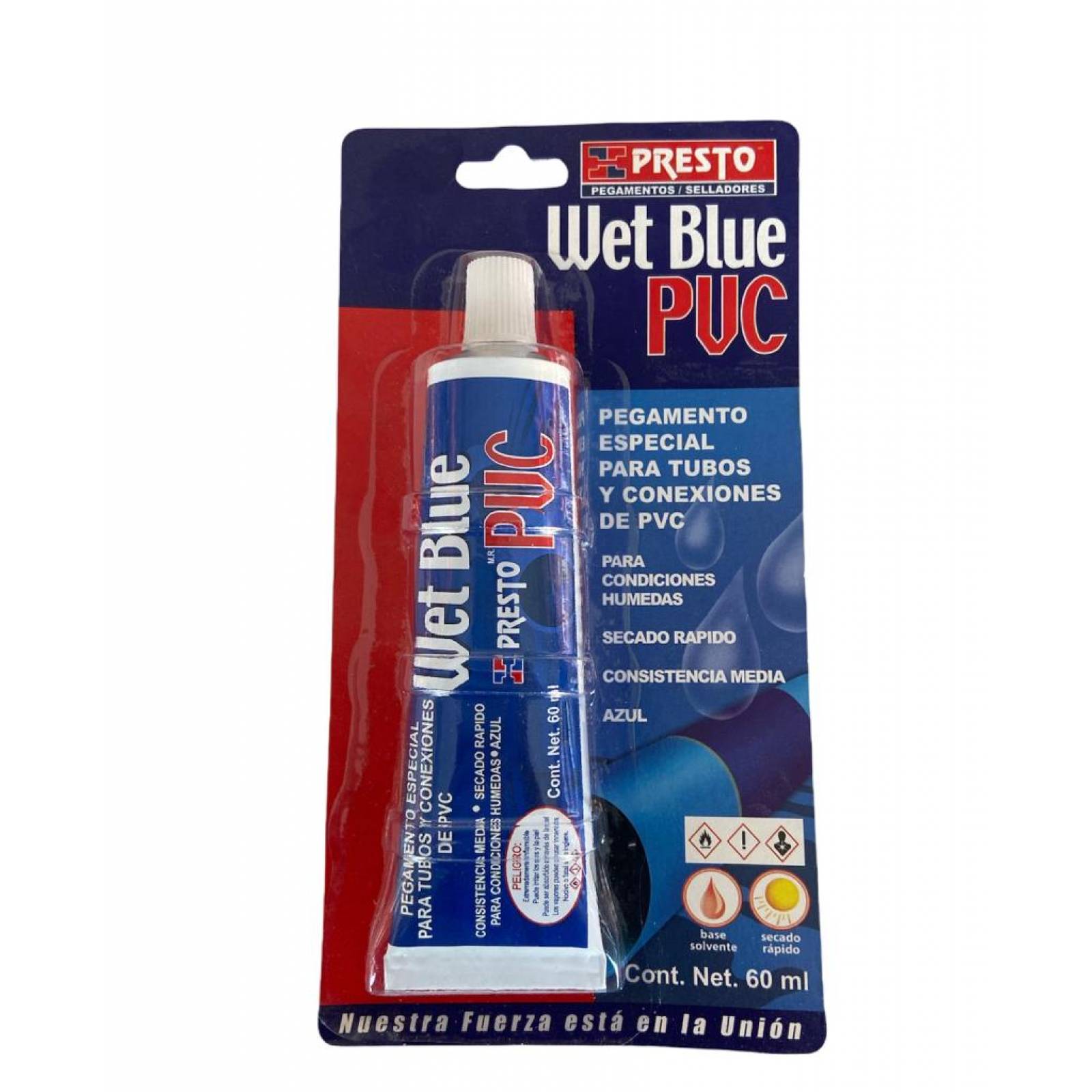 Pegamento Pvc Wet Blue 60ml
