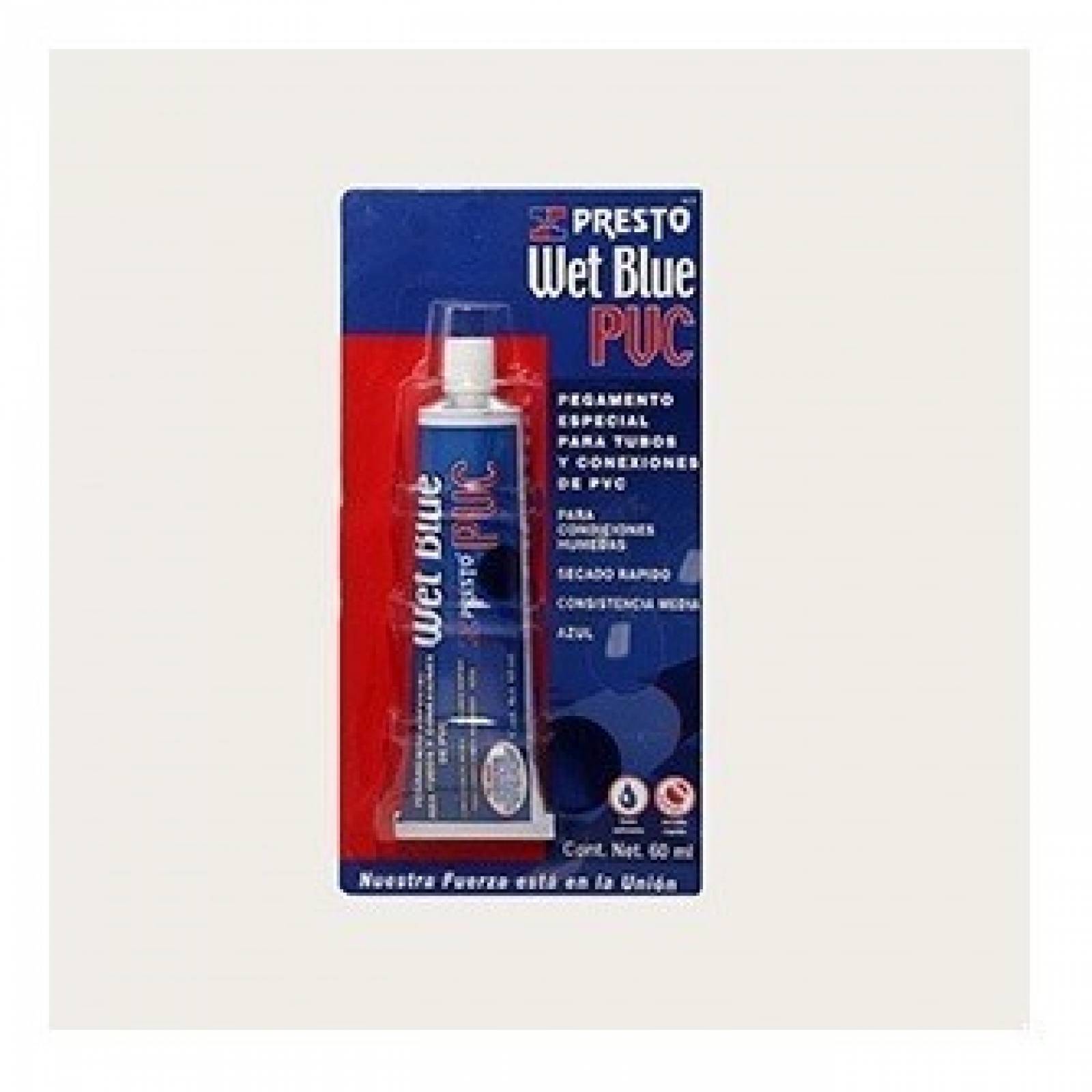 Pegamento Pvc Wet Blue 60ml