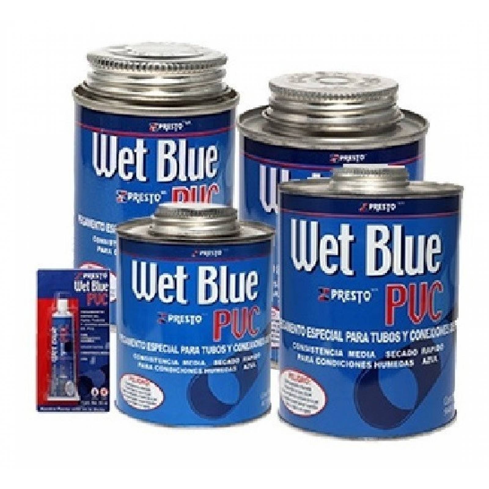 Pegamento Instantano Tuberías Pvc Wet Blue 946ml Pega Mojado