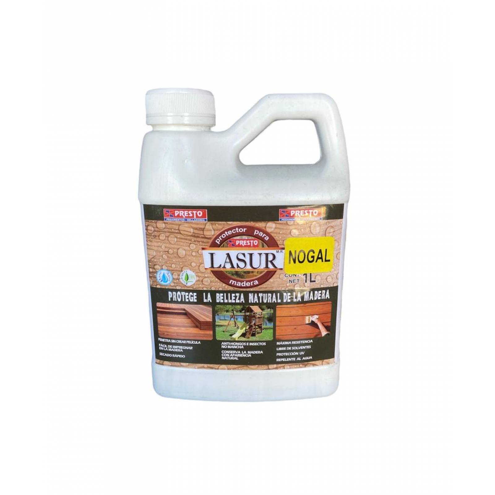 Protector Lasur Presto P madera Nogal (decks madera Teka) lata 1lt