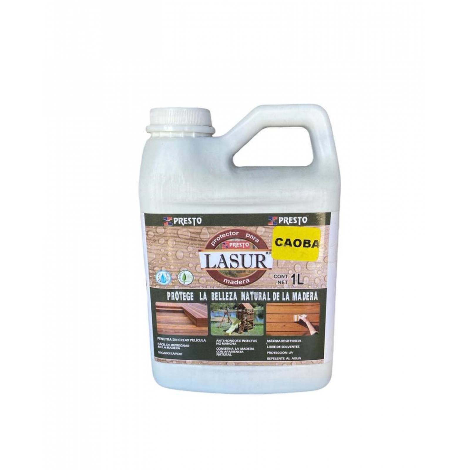 Protector Lasur Presto P madera Caoba (decks madera Teka) lata 1lt