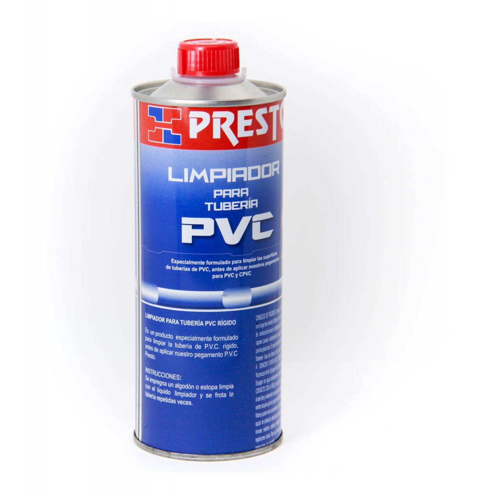 Limpiador Para Tuberia Pvc Limpiador Presto Lata De 500 Ml
