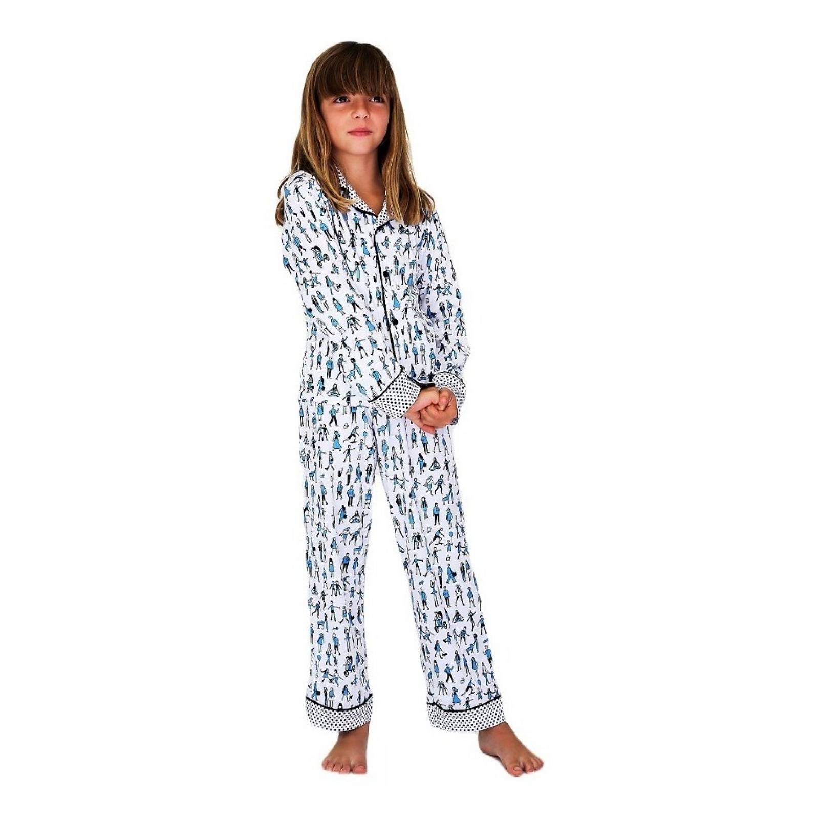 Pijama Manga Larga Y Pantalon Extra Suave Con Bolsa Papachoa