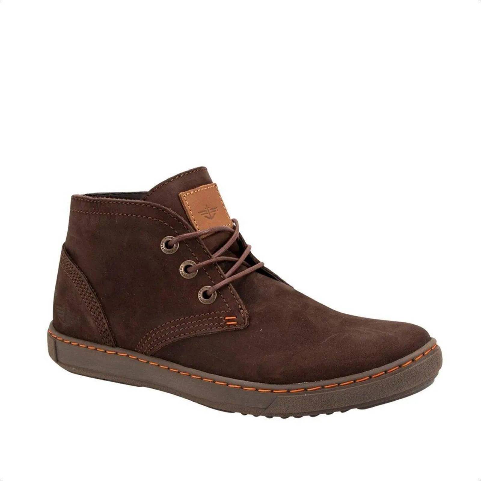 Botin De Piel Dockers Hombre D223511 Choco