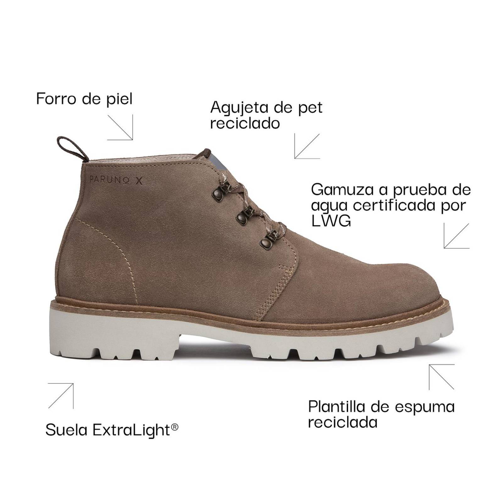 Bota De Piel Paruno X P2122481 Arena