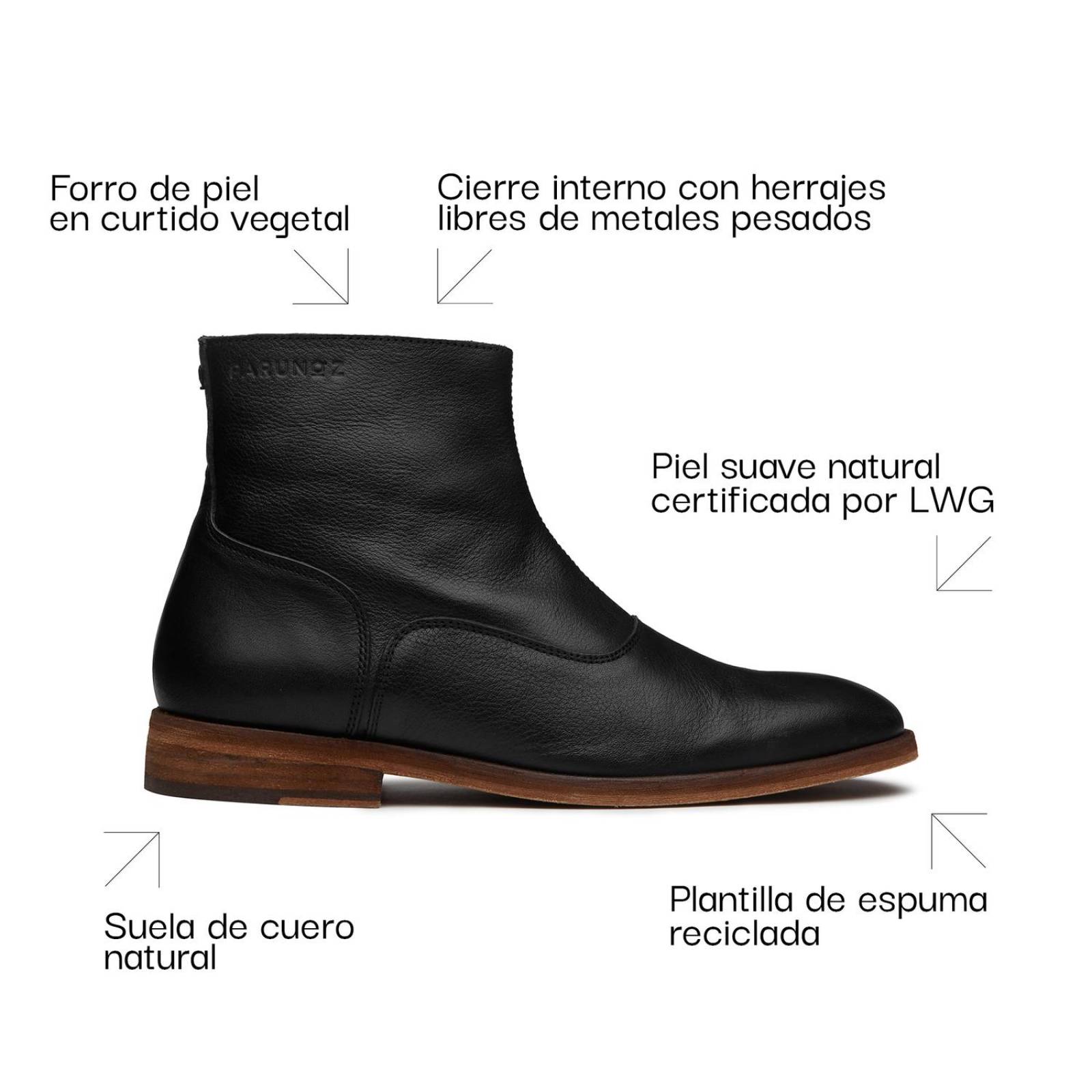 Bota De Piel Paruno Z P2122502 Negro 