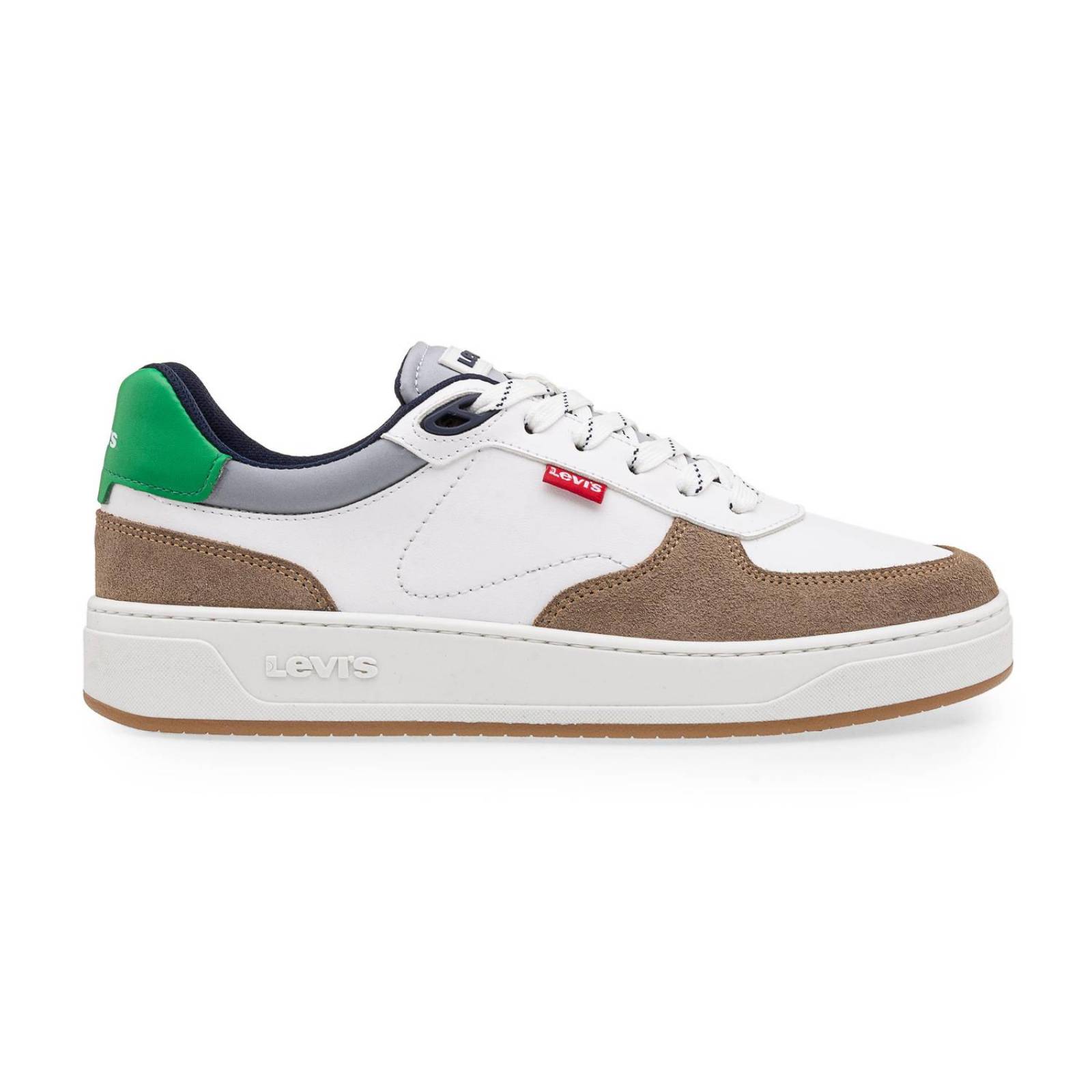 Tenis Levi's Hombre L2123402 S Blanco-Verde 