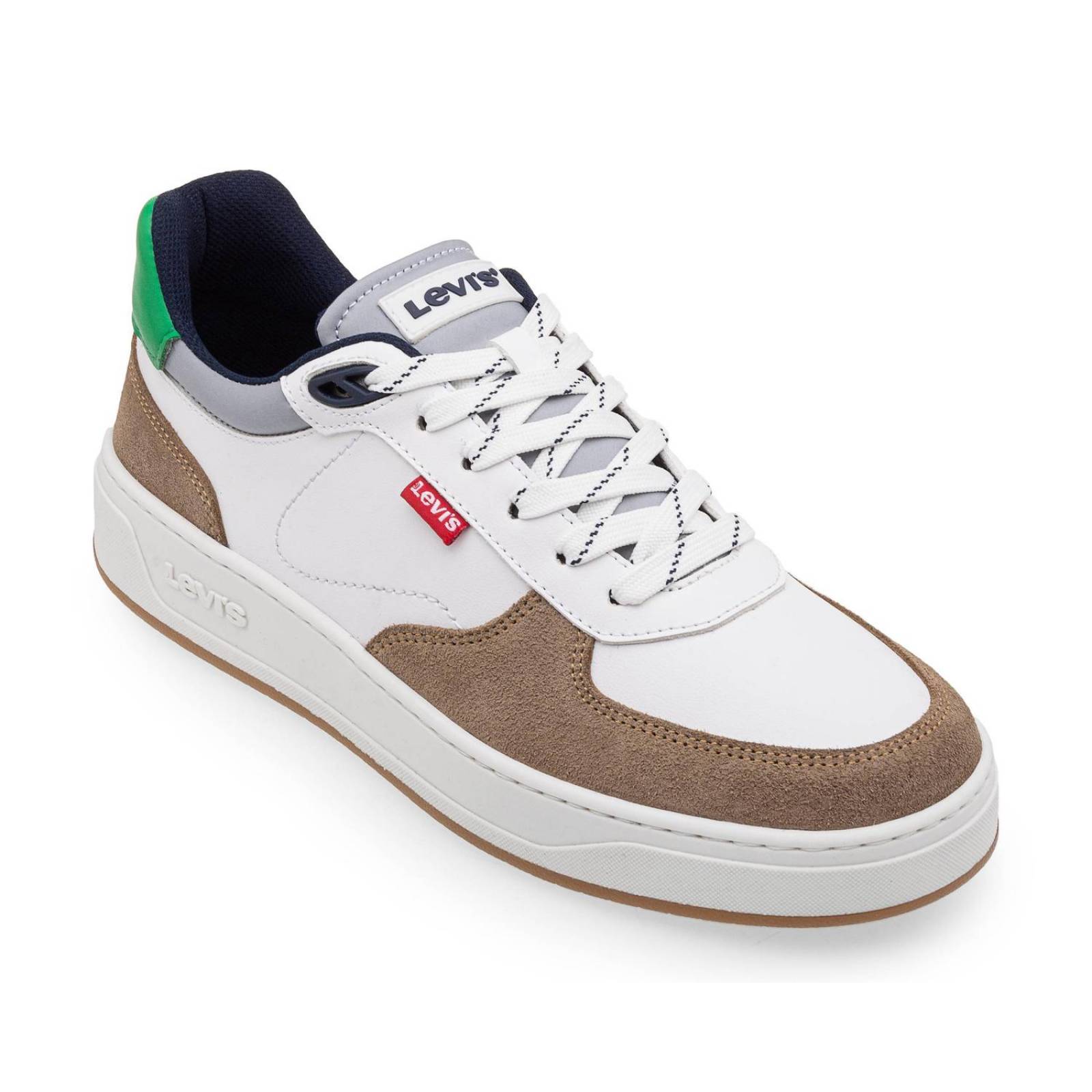 Tenis Levi's Hombre L2123402 S Blanco-Verde 
