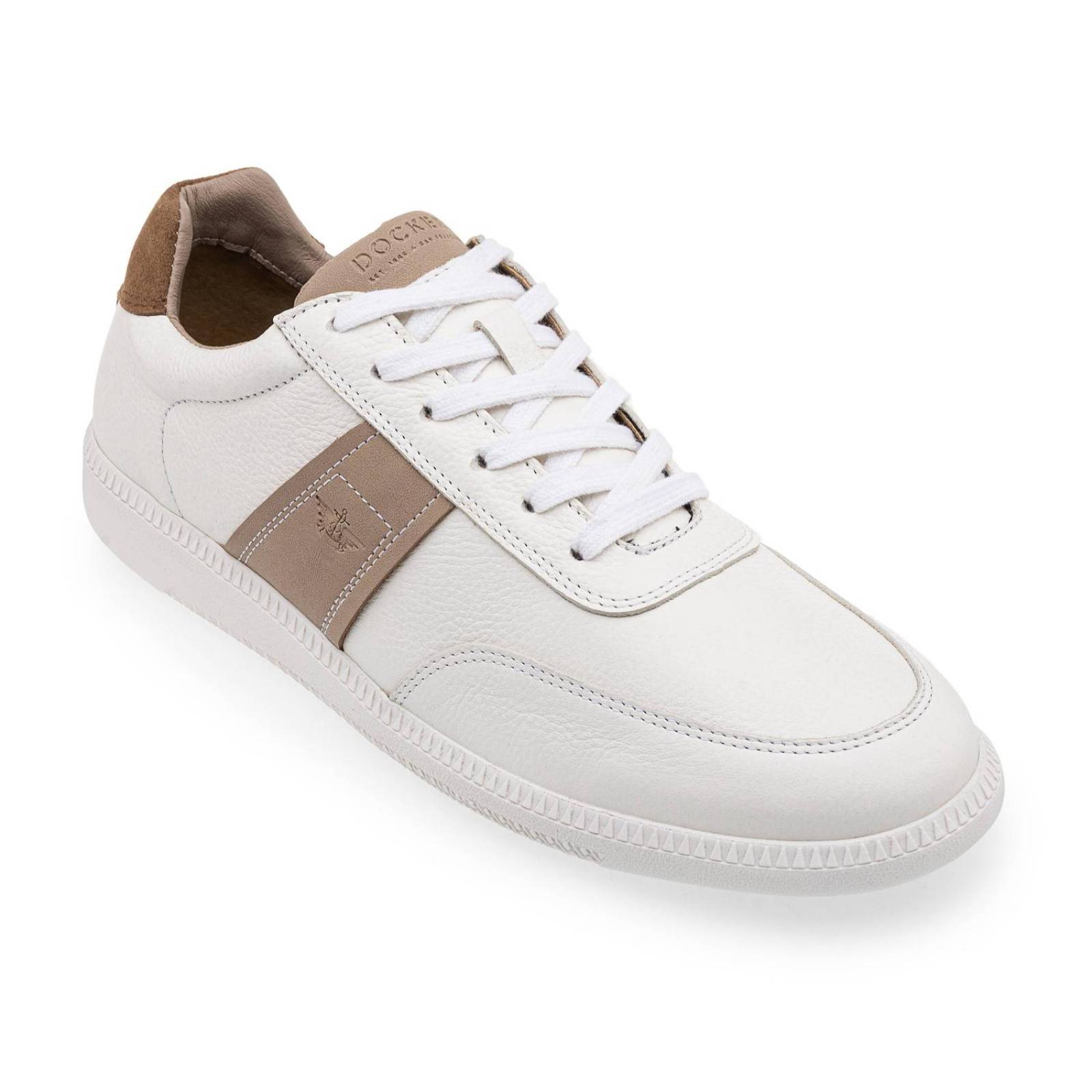 Tenis Dockers de Piel Hombre D2123191 Beige 