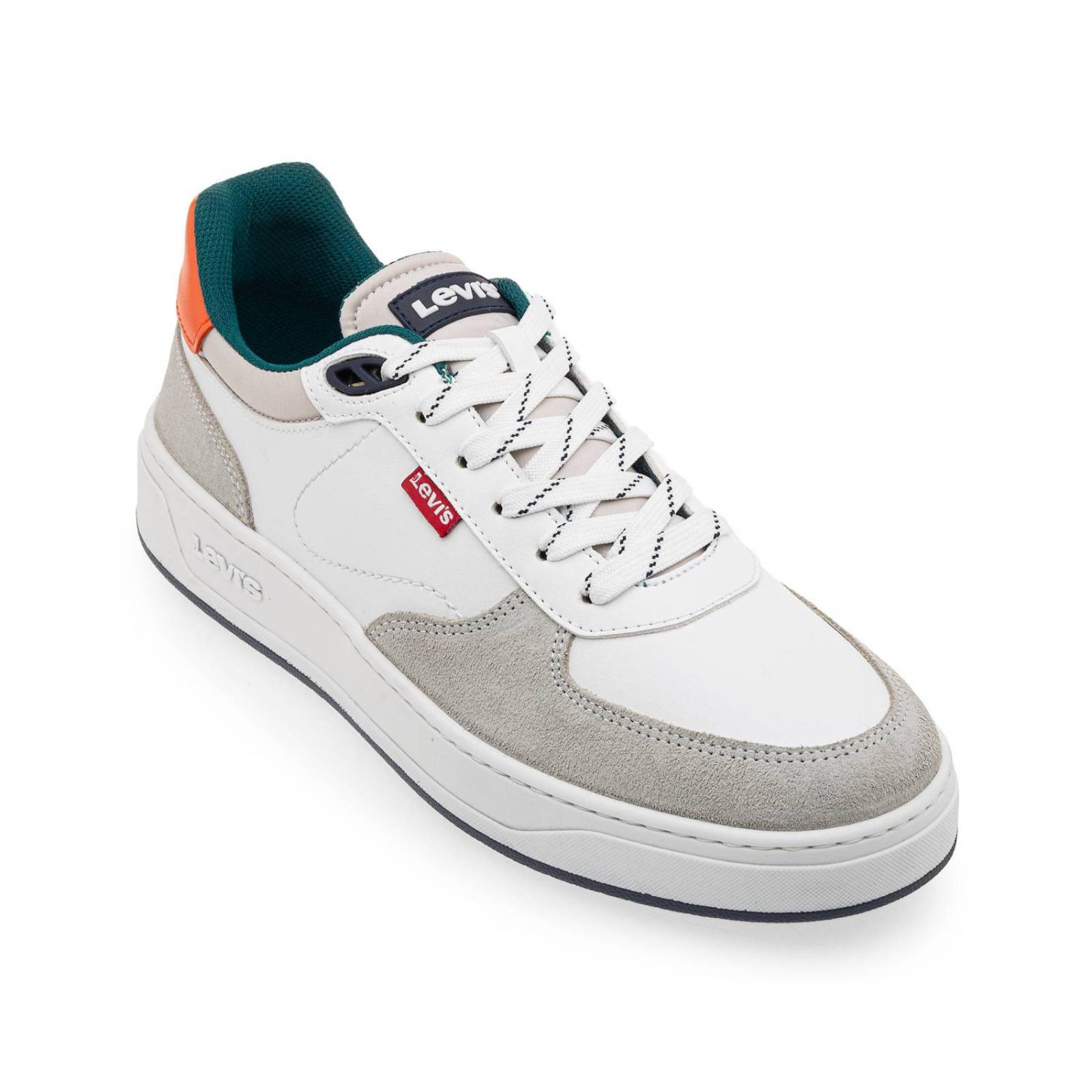 Tenis Levi's Hombre L2123402 S Blanco-Naranja