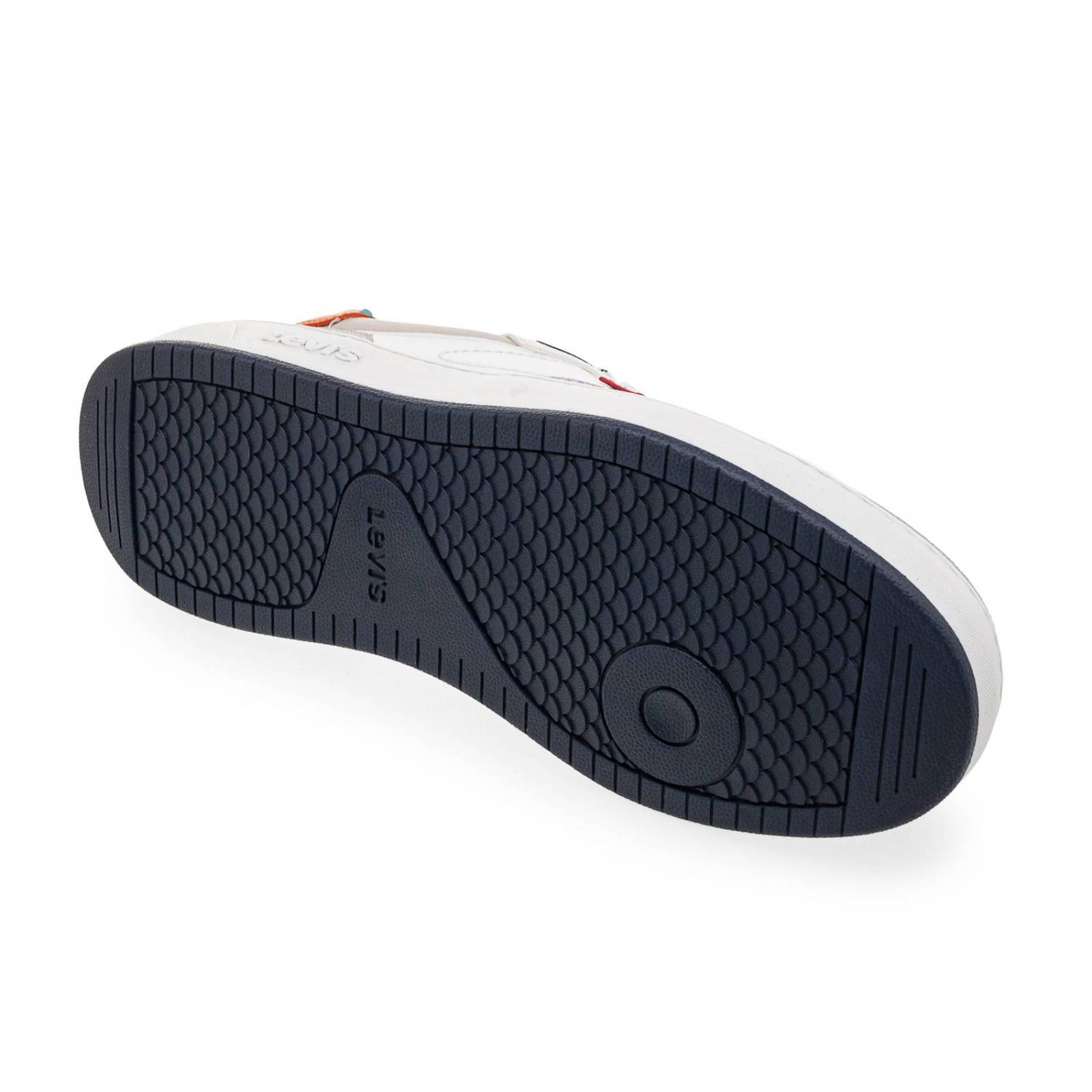 Tenis Levi's Hombre L2123402 S Blanco-Naranja