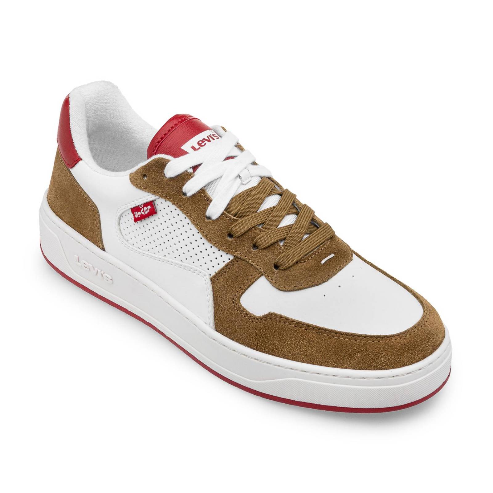 Tenis Levi's Hombre Glide L2223391 S Blanco-rojo