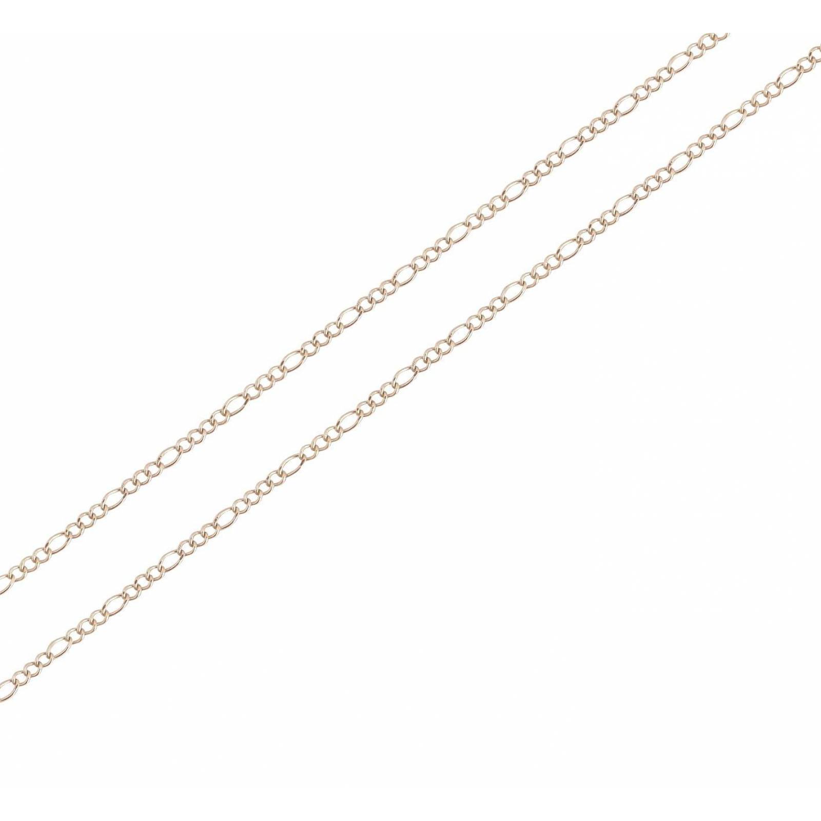 Cadena Estilo Cartier Oro 14k Sólido 45 cm