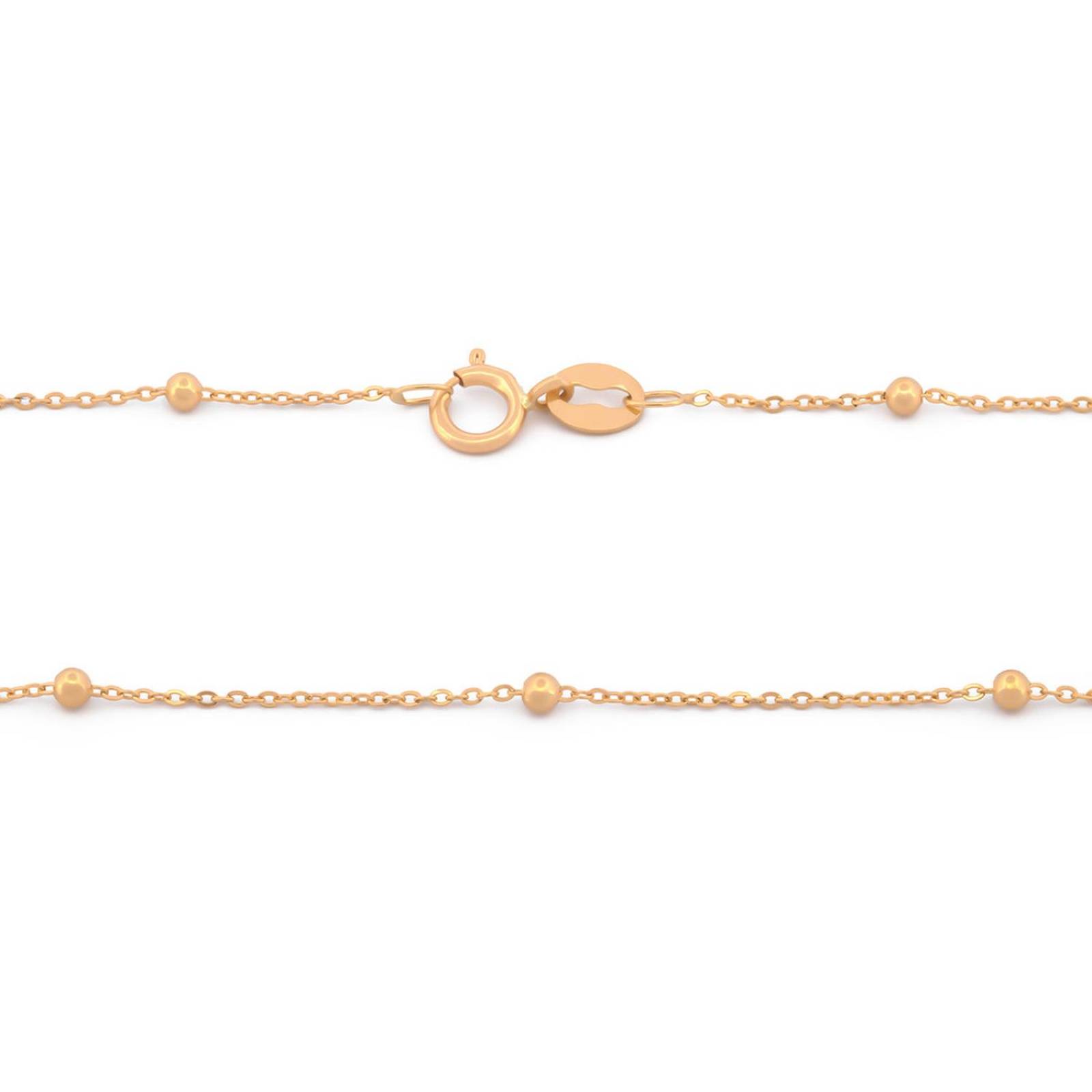 Cadena Viviana En Oro Amarillo Sólido 18K 45 cm 