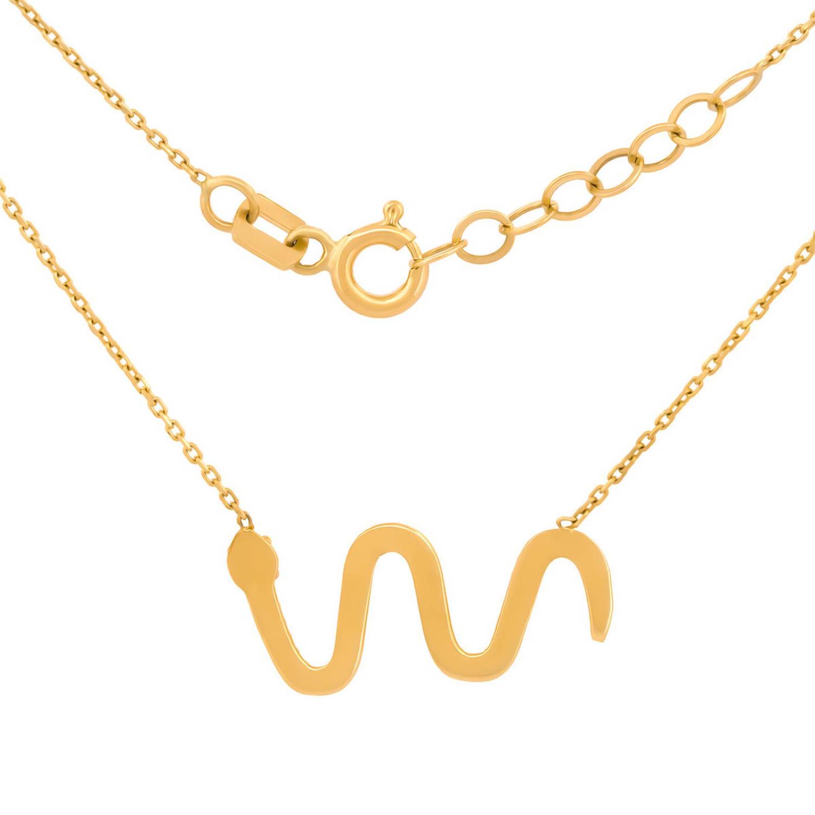 Gargantilla Serpiente Oro Sólido 14k 